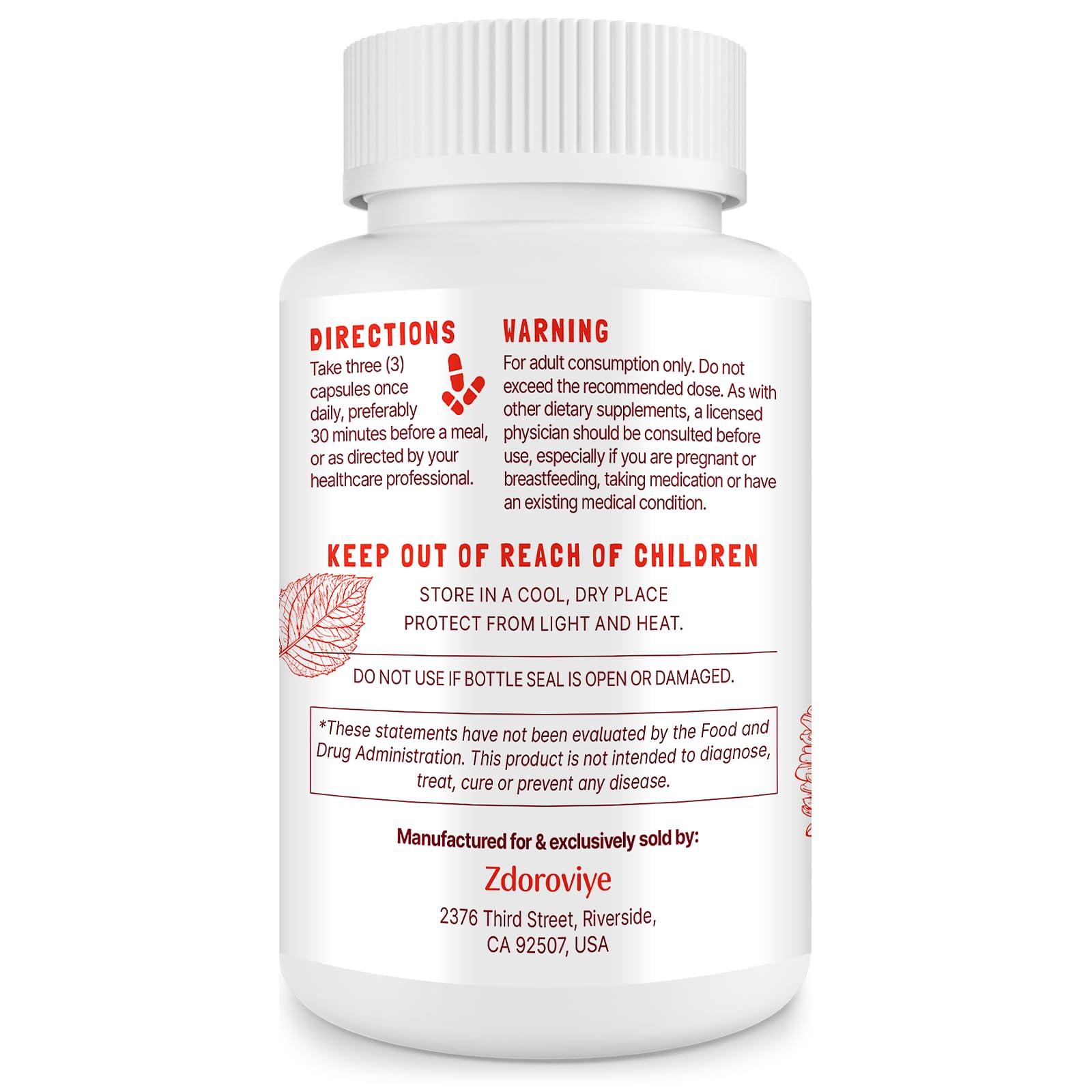 Zdoroviye Nitric Oxide Supplement for Men, 90 Capsules (2 Pack) Zdoroviye uk supplements