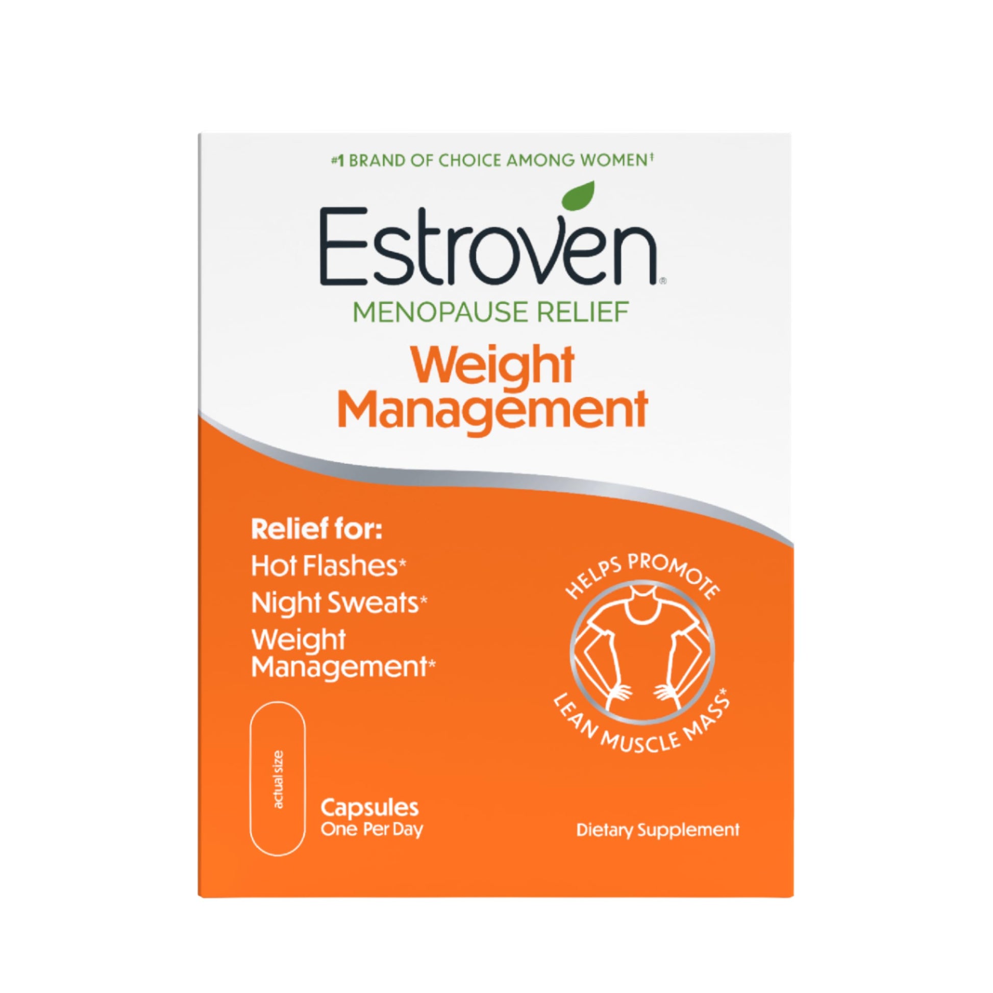 Estroven Weight Management for Menopause Relief - 30 Ct. - Clinically Proven Ingredients Help Manage Weight, Provide Night Sweats & Hot Flash Relief* Drug-Free & Gluten-Free Caplets Estroven uk supplements