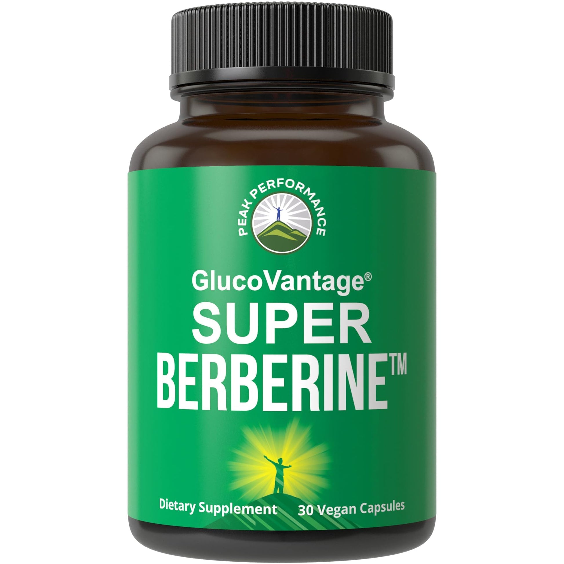 Dihydroberberine Super Berberine Supplement - GlucoVantage® 200mg Now 5X More Effective Than Regular Berberine HCL Powder Capsules. Metabolism Support Keto Friendly Plus Vegan Extract Pills Peak Performance uk supplements