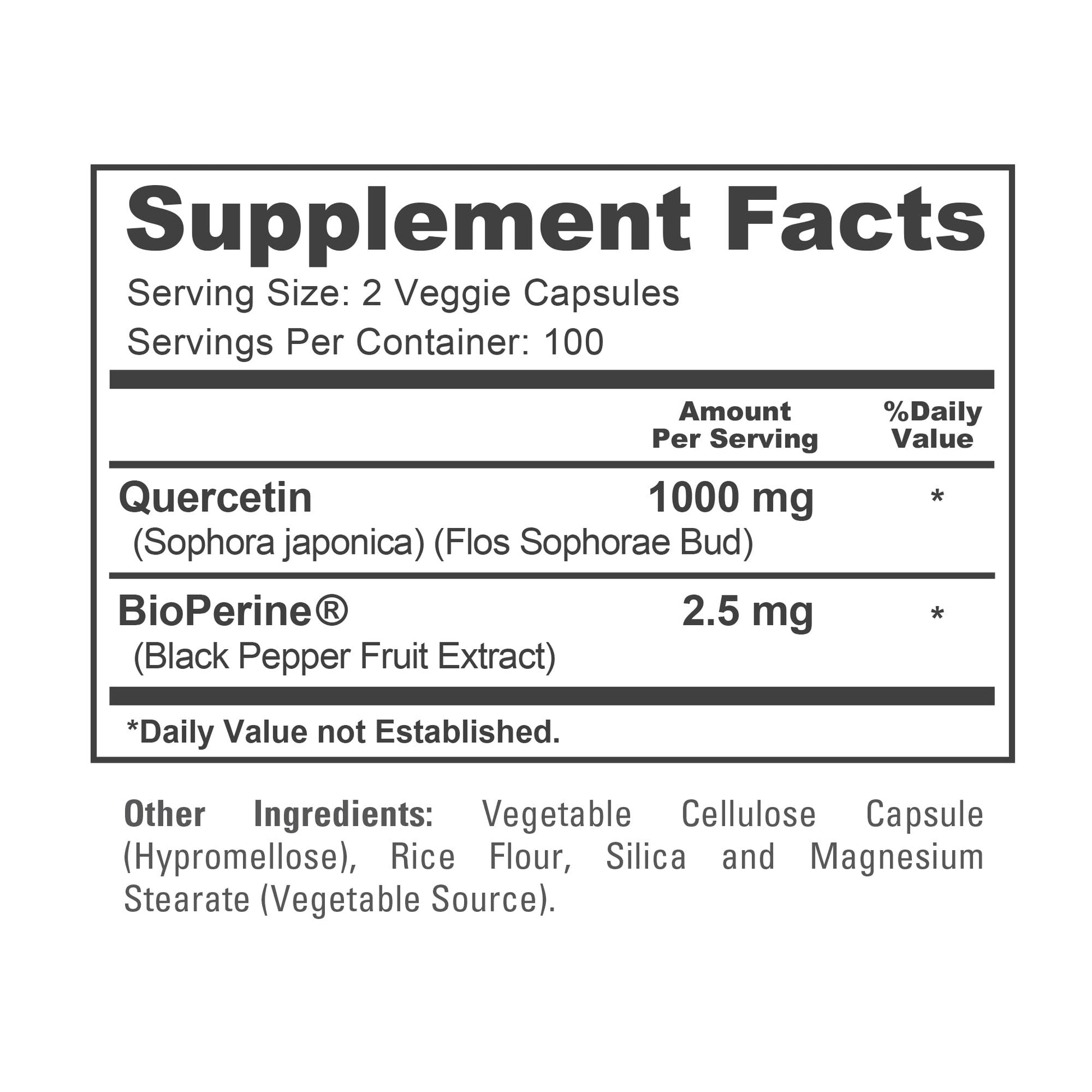 NusaPure Quercetin - Suitable for Vegetarian/Vegan, Non - GMO - 1000 mg - 200 Capsules NusaPure uk supplements