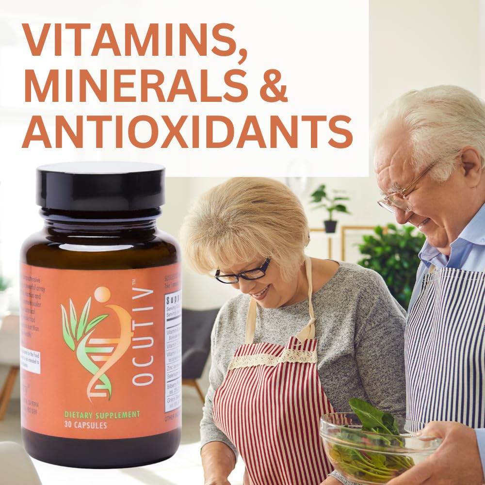 Youngevity Ocutiv™ - Eye Vitamin & Mineral Supplement - Contains Vitamin A, C, E, Zinc, Bilberry, Lutein, Lycopene, Zeaxanthin, Astaxanthin - 30 Capsules Youngevity uk supplements
