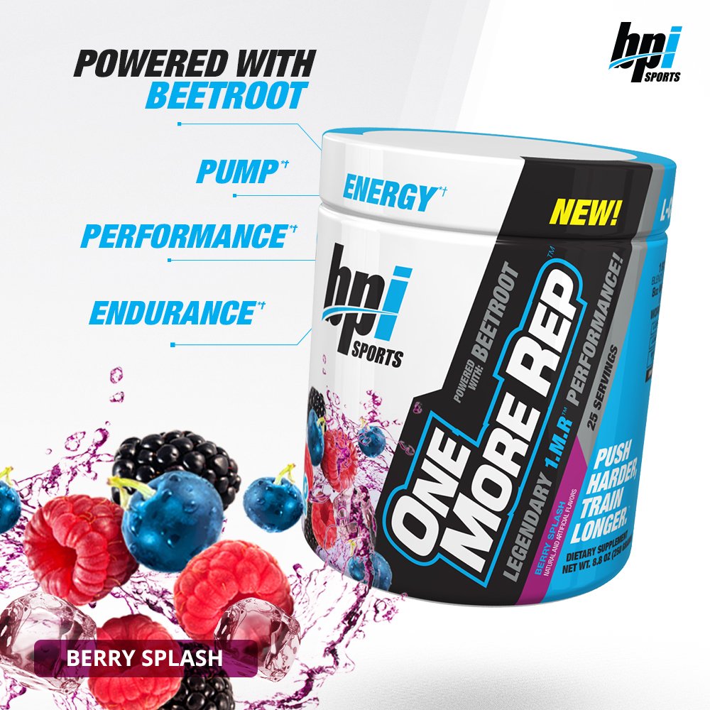 BPI Sports One More Rep Pre-Workout Powder - Increase Energy and Stamina - Intense BPI Sports uk supplements