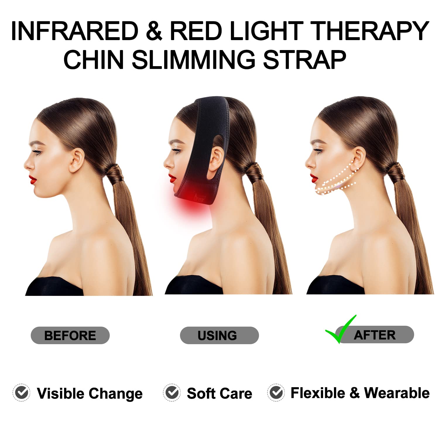 Red Light Therapy Belt for Neck, Infrared Light Therapy Flexible Wearable Wrap Pad LitePow uk supplements