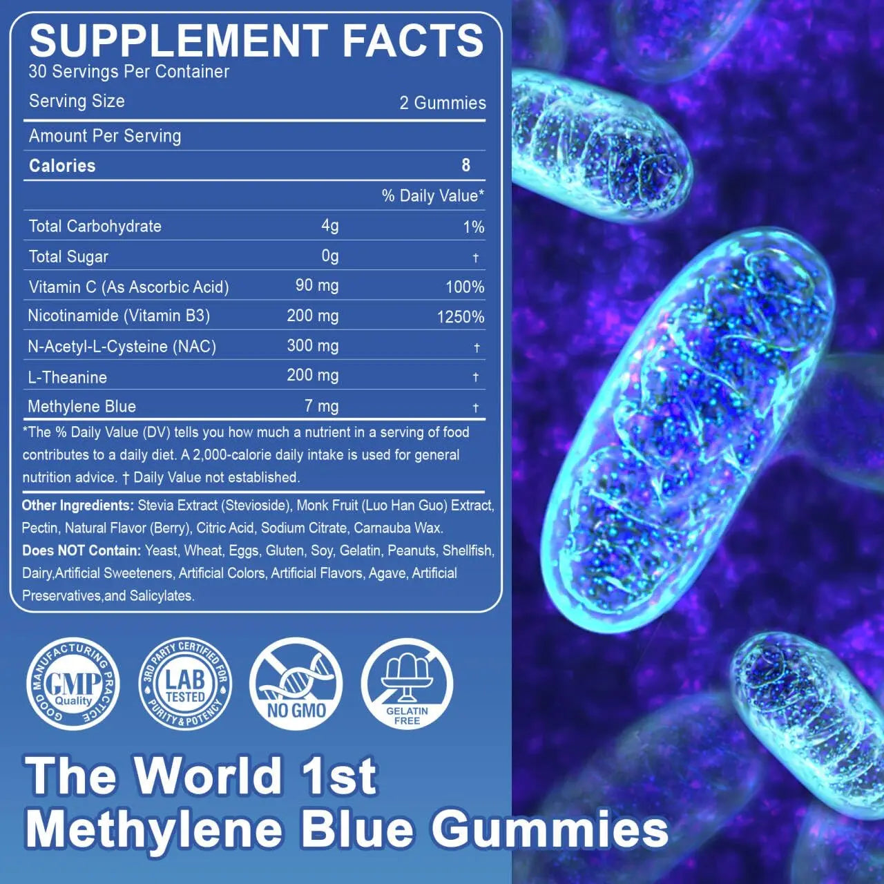LILICARE Mens Multivitamins Gummies + Methylene Blue Gummies for Human LILICARE uk supplements