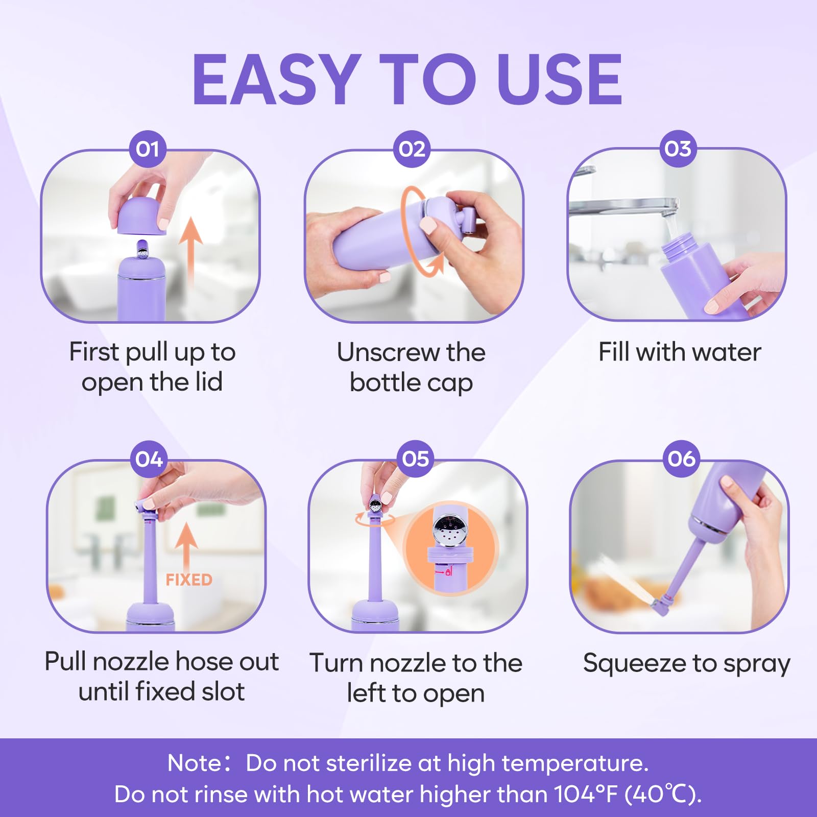 Portable Peri Bottle for Postpartum & Perineal Care: Easy@Home Handheld Bidet Perfect for Personal Easy@Home uk supplements