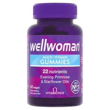Wellwoman Multivitamin Gummies - Once a Day Essential Vitamin for Women | Energy, Immune, and General Health | Wellwoman uk supplements