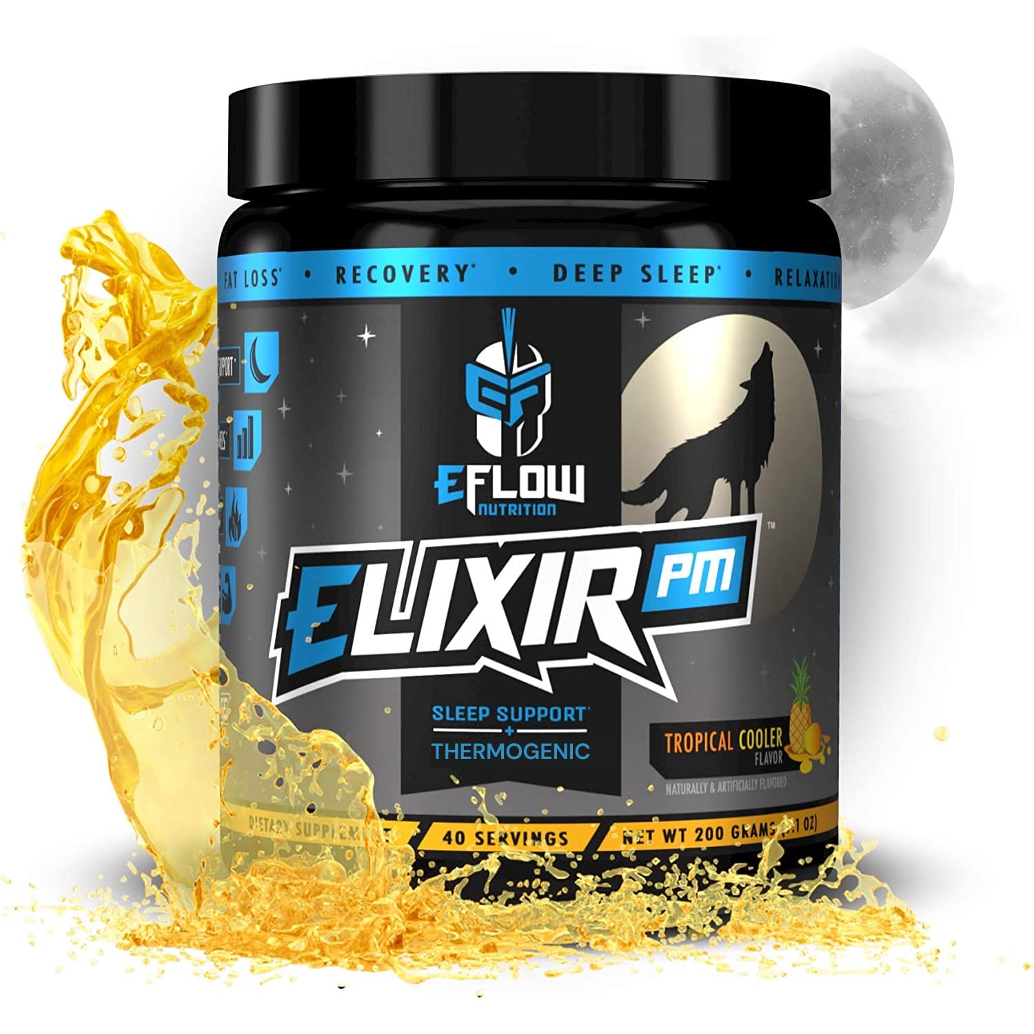 eFlow Nutrition Elixir PM - Night time Fat Burner and Natural Sleep Support - GABA, l-carnitine eFlow Nutrition uk supplements