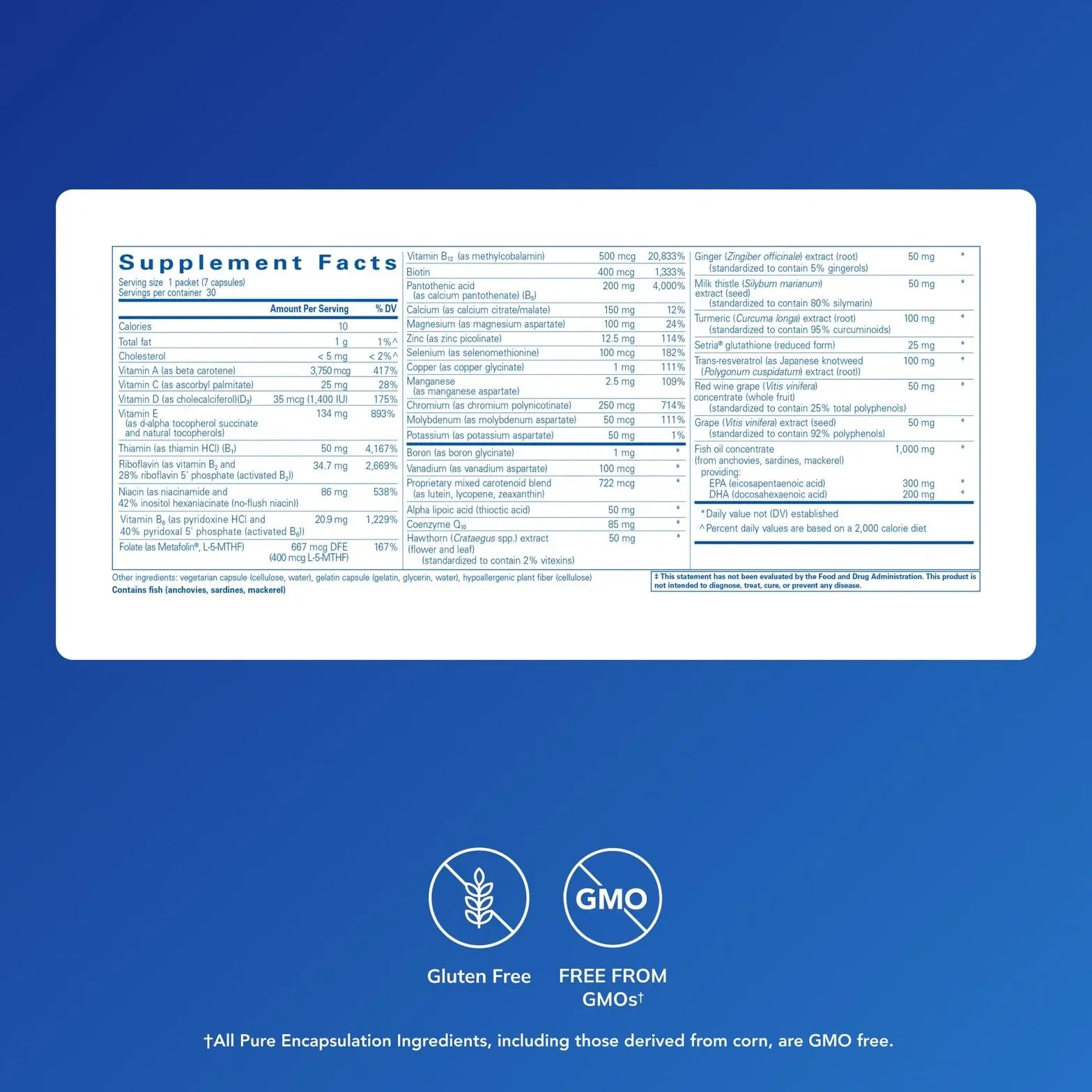 Pure Encapsulations Ultra Pure Pack - Daily Comprehensive Multivitamins - Supports Well-Being* - with Coenzyme Q10, Vitamin C & More Pure Encapsulations uk supplements