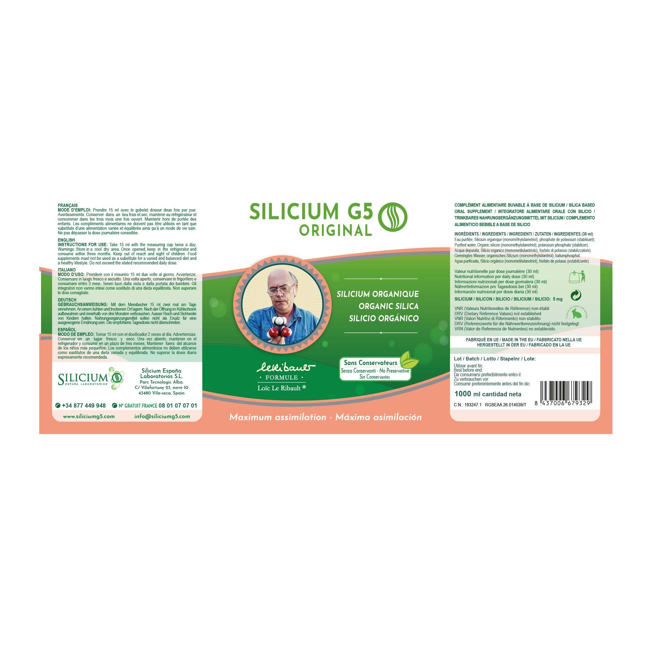 SILICIUM G5 Original | Drinkable Silica | Increases Collagen Production Naturally SILICIUM G5 uk supplements