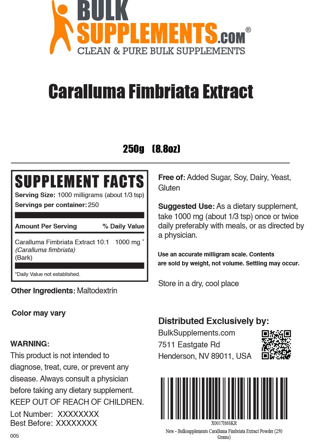 BulkSupplements.com Caralluma Fimbriata Extract Powder - Herbal Supplement for Digestive BULKSUPPLEMENTS.COM uk supplements