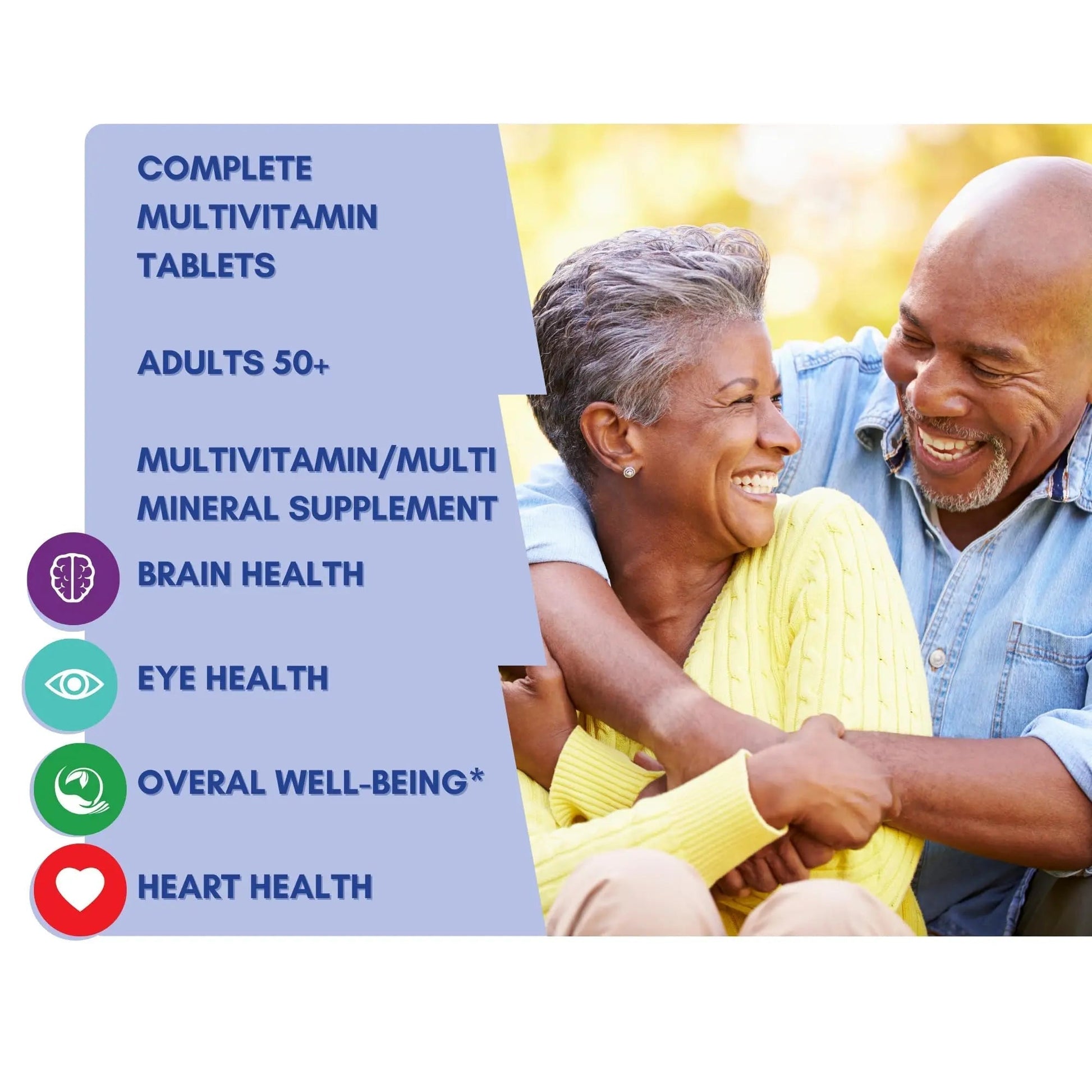 Equate Adult 50+ One Daily Complete Multivitamin Multimineral Supplement Tablets, Healthy Brain Aus Healthcare uk supplements