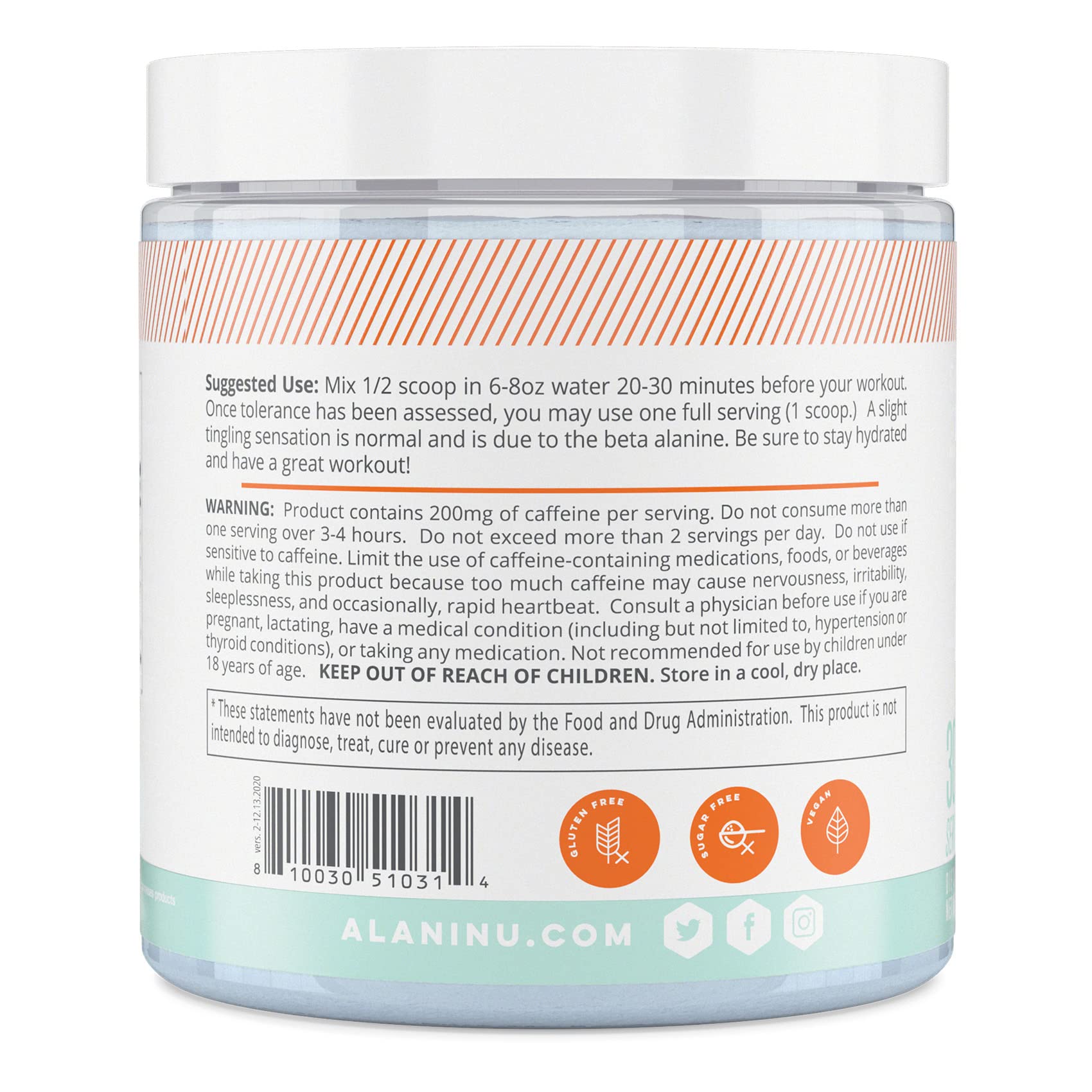 Alani Nu Creatine Monohydrate Powder and Pre Workout Breezeberry Powder Bundle Alani Nu uk supplements
