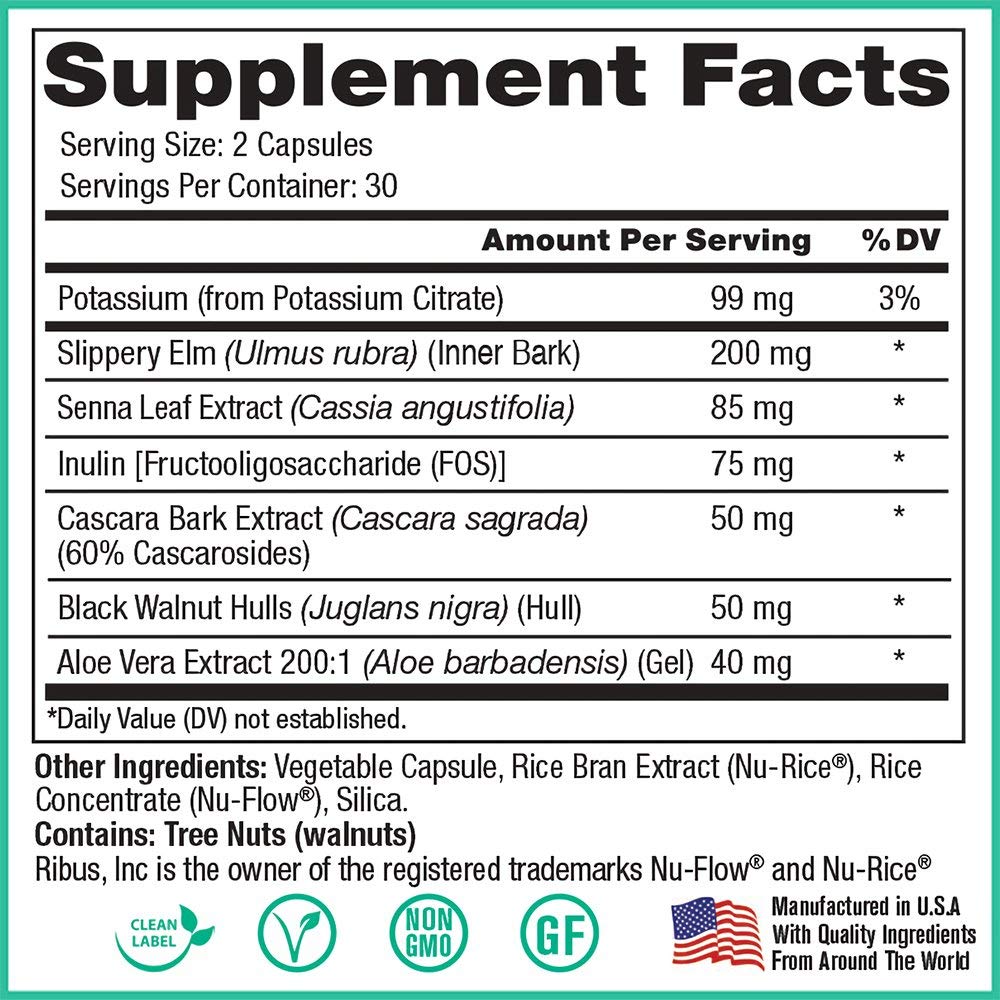 Peak Pure & Natural Colon Support - Colon Cleanse and Detox Supplement for Digestive Health - Gut Health Support with Inulin and Senna Leaf Extracts - with Fiber, Prebiotics, and Probiotics - 1 Pack Peak Pure & Natural uk supplements