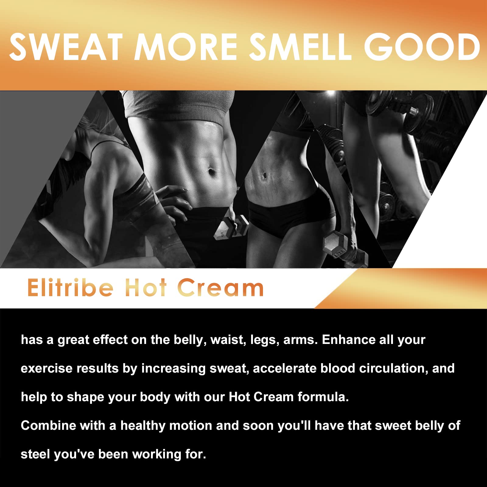 Elitribe Hot Cream Sweat Workout Enhancer Gel - Fat Burning, Cellulite & Firming Body Elitribe uk supplements