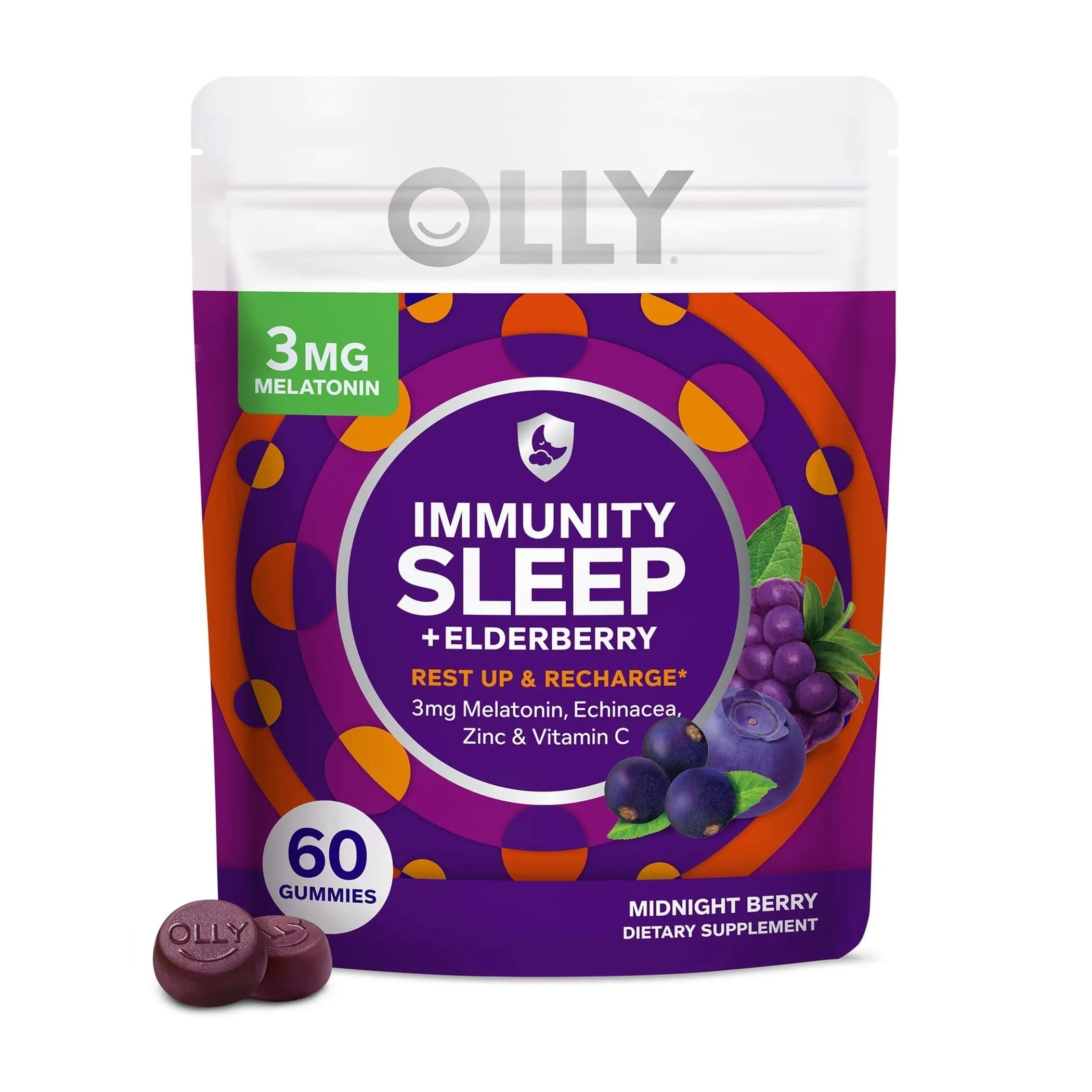 OLLY Immunity Sleep and Women's Multivitamin Gummy Vitamin Bundle (60 + 90 Count) OLLY uk supplements