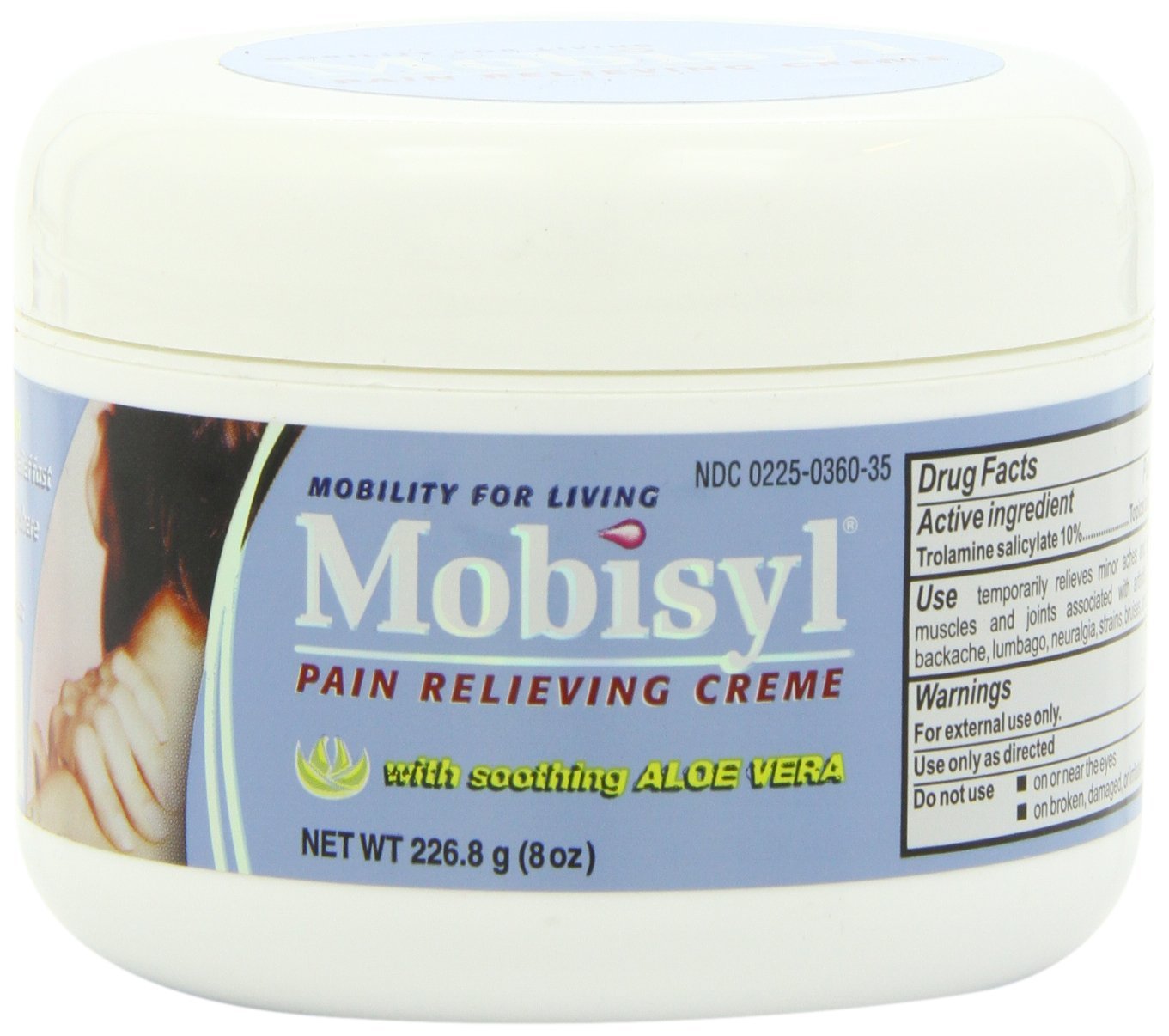 Mobisyl Pain Relieving Creme with Soothing Aloe Vera, 8 Ounce (Pack of 3) Mobisyl uk supplements