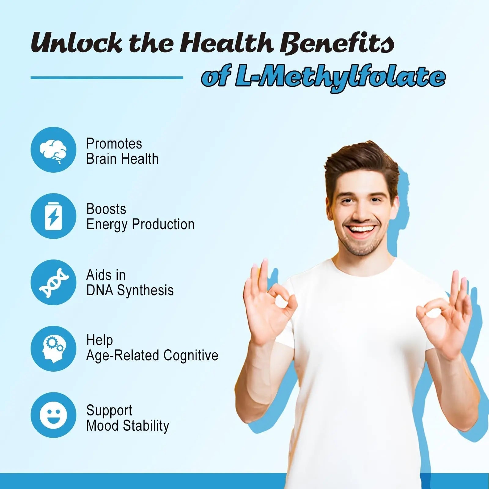 Zetelixia 2 Pack L-Methylfolate 15mg & Methyl B12 Gummies, Folate Supplement for Brain Health, Mood & Immunity, DNA Synthesis & Repair Zetelixia uk supplements
