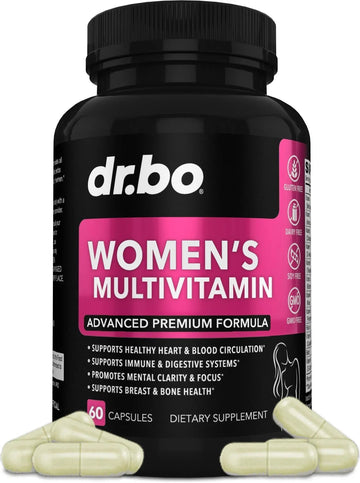Womens Multivitamin - Natural Daily Multi Vitamins for Women - Womans Energy Vitamin DR. BO uk supplements
