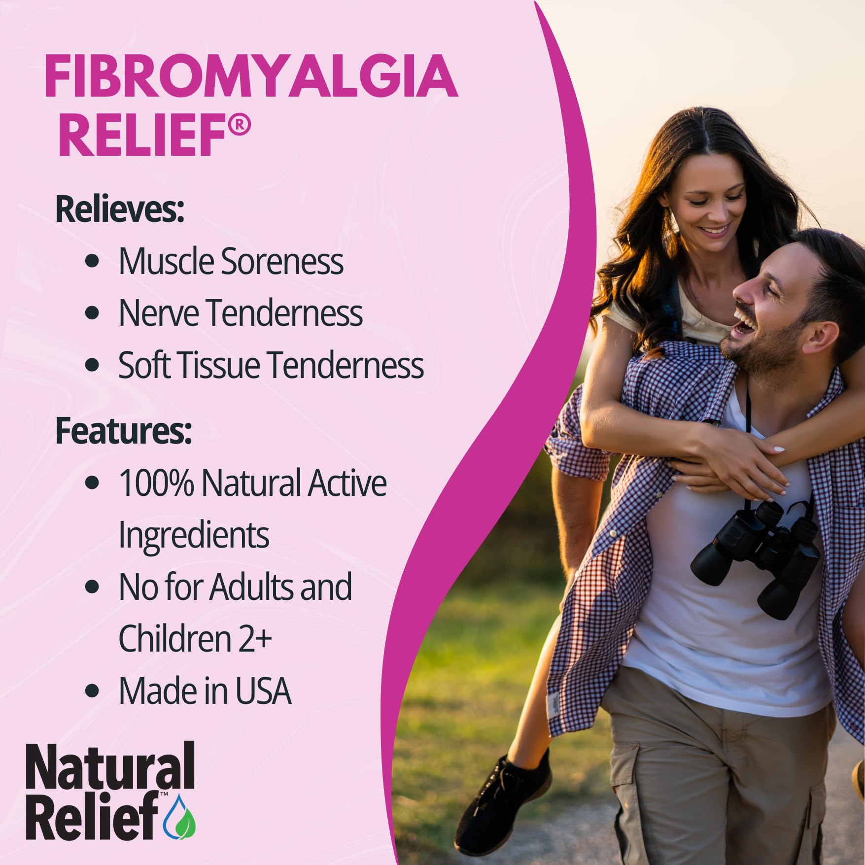 The Relief Products Natural Fibromyalgia Temporary Relief of Muscle Soreness Discomfot Tenderness Difficulty Moving & Joint Pain - 70ct TRP THE RELIEF PRODUCTS uk supplements