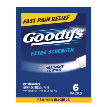 Goody's Pain Relief Powders, Extra Strength Headache Powder, 6 ct (Pack of 1) Goody's uk supplements