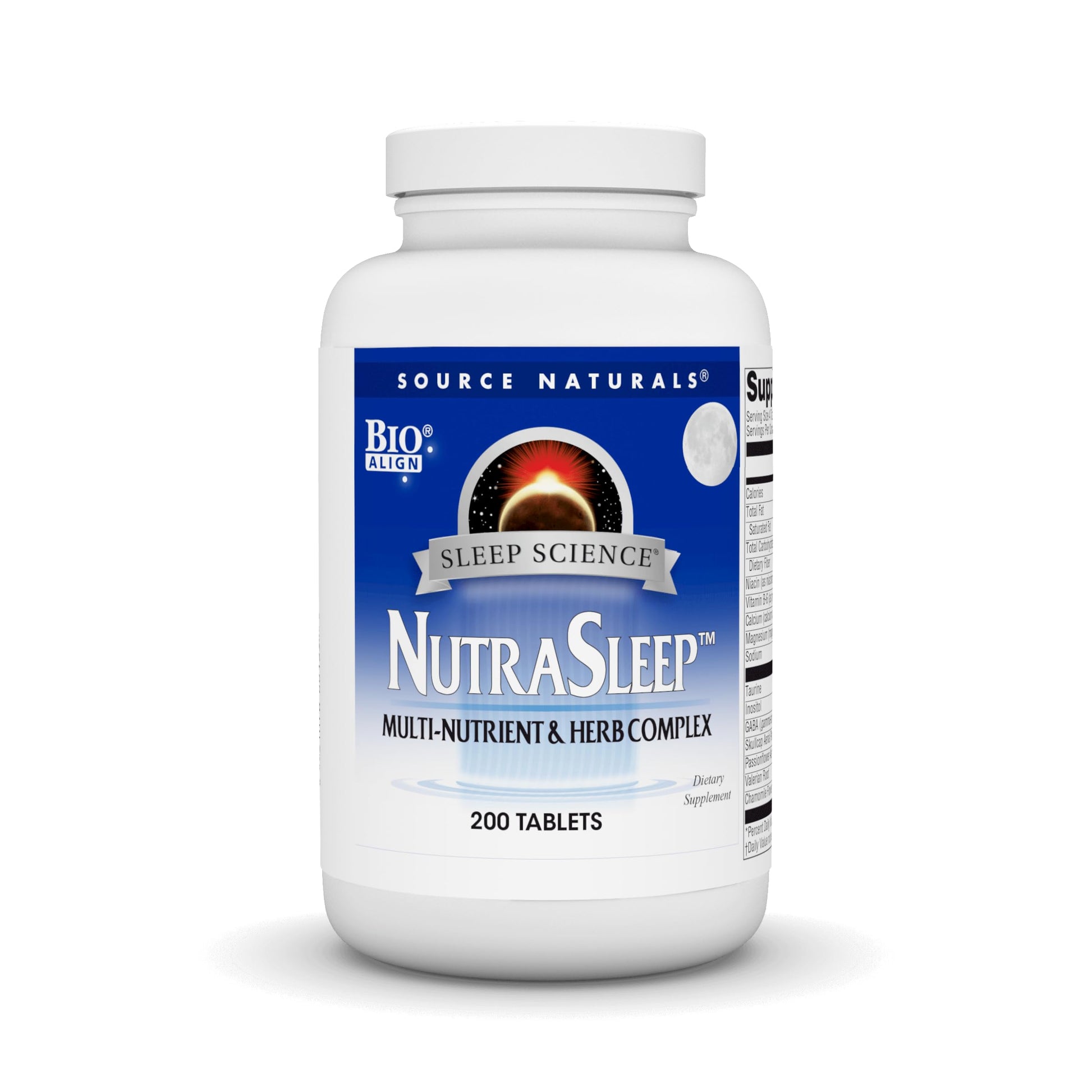 Source Naturals NutraSleep, Melatonin-Free Multi-Nutrient & Herb Complex, Vegetarian Formula for Relaxation Support - 200 Tablets Source Naturals uk supplements