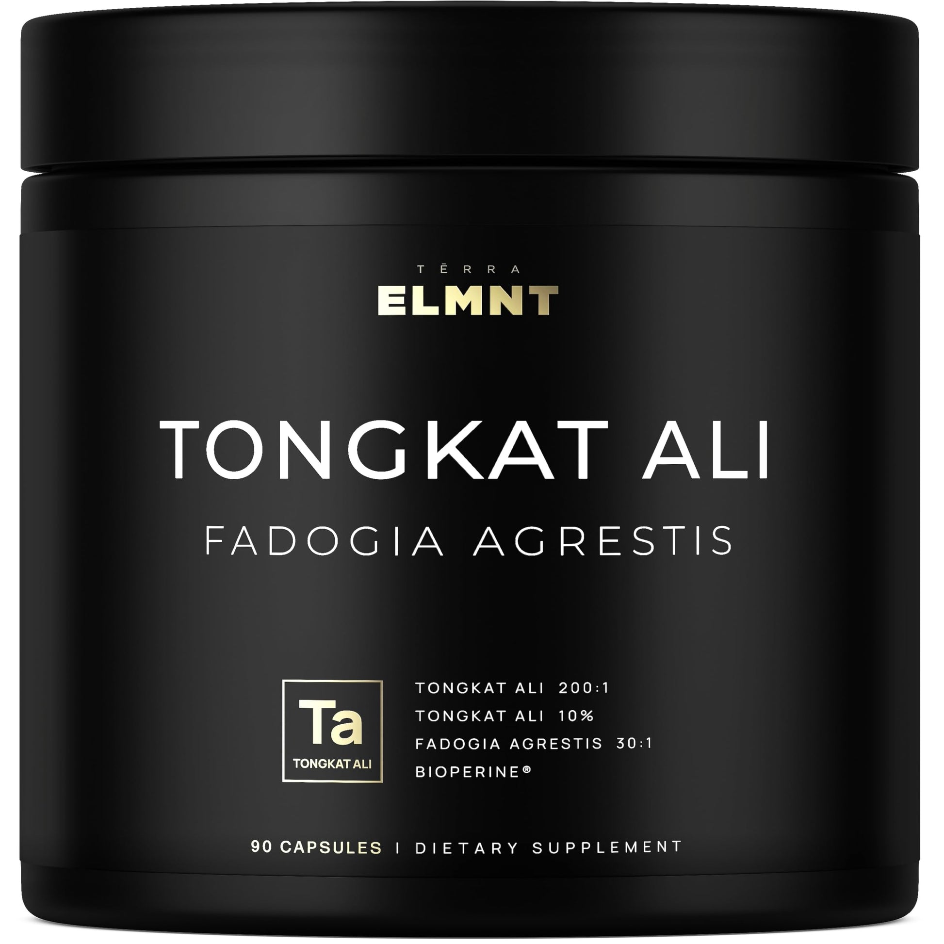 228,000mg 200x Strength Tongkat Ali for Men w. Fadogia Agrestis Extract - 10% Eurycomanone Longjack Highest Potency Fadogia Agrestis Tongkat Ali Supplement - Muscle Growth & Test Support Pills for Men TERRA ELMNT uk supplements