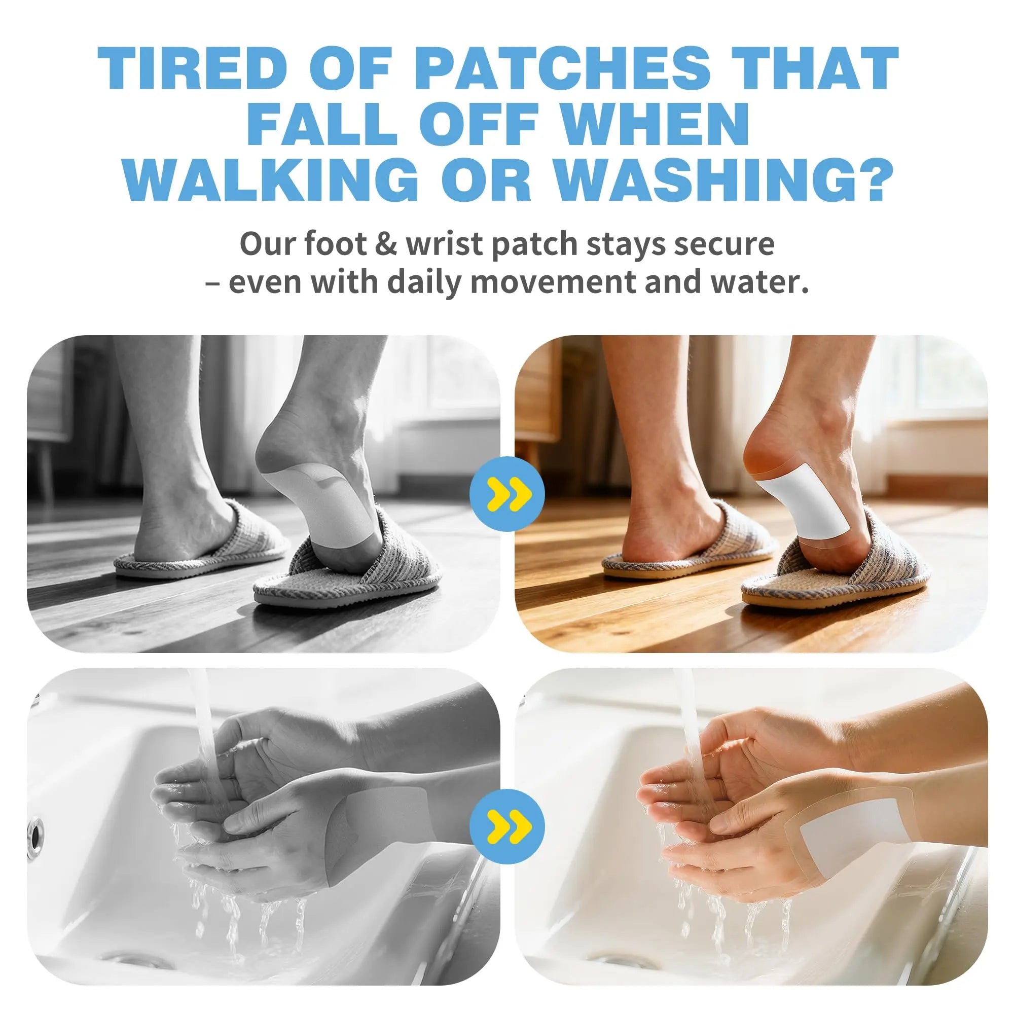 CARELAND Plantar Fasciitis Lidocaine Pain Patches with Hydrogel Technology- Waterproof with Sticky Border, 12 Hour Pain Relief - Contours to Your Foot - 16 Ct CARELAND uk supplements