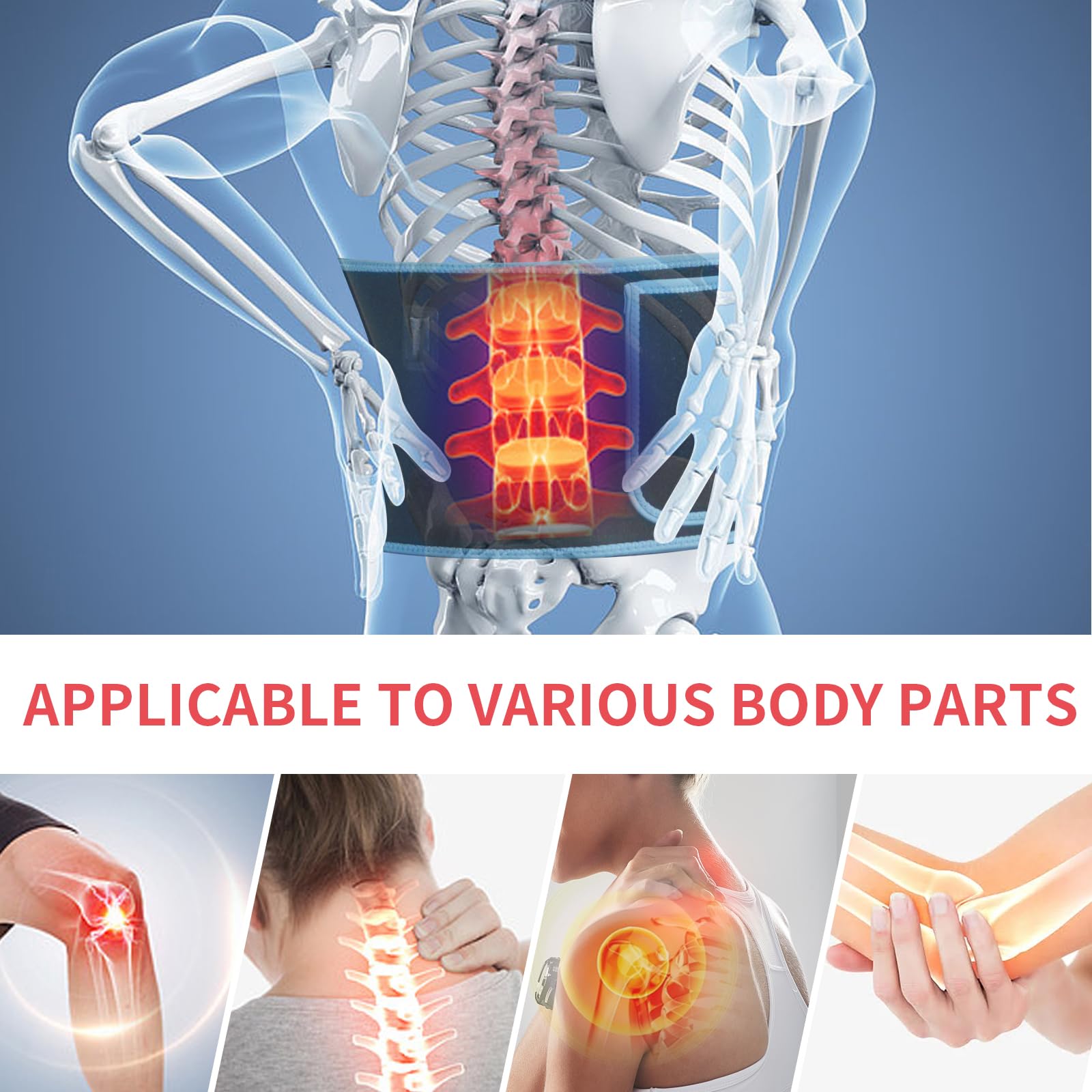 Red Light Infrared Therapy Belt: Pain Relief Device LED Red Light Therapy Lamp Near Body Large Pad Wrap ADVARAYS uk supplements