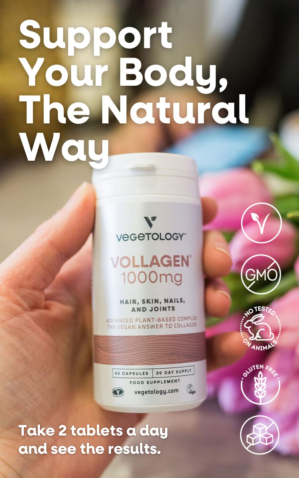 Vegetology Vollagen® Plant Based Complex – Plant Based Protein Alternative to Collagen VEGETOLOGY uk supplements