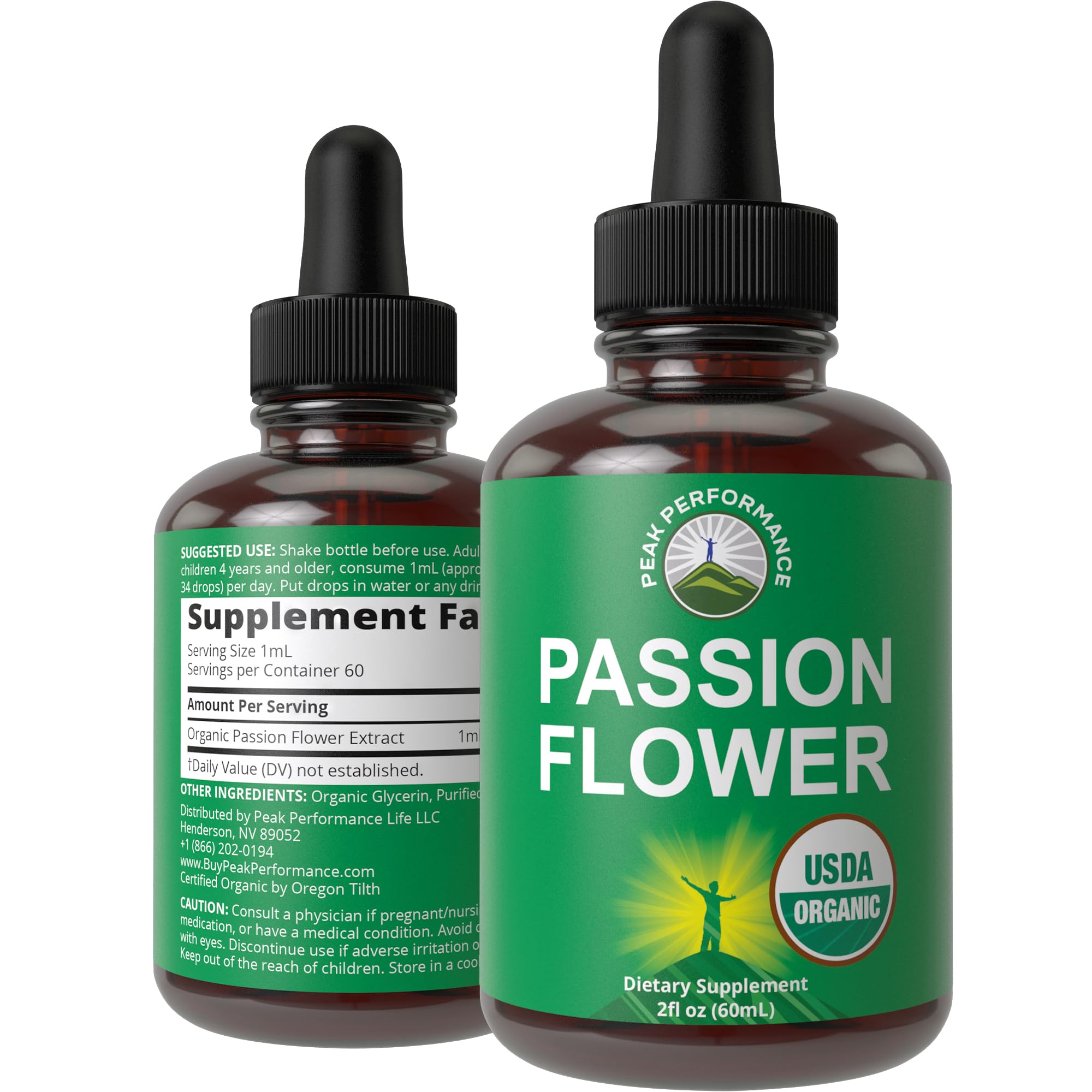 USDA Organic Passion Flower Extract Vegan Liquid Drops with High Bioavailability for Women and Men. Organic Passionflower Supplement with Zero Sugar and Gluten Free. for Calm, Relaxation Support. Peak Performance uk supplements