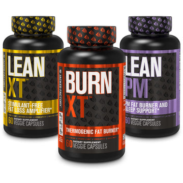 Burn-XT Thermogenic Fat Burner, Lean PM Nighttime Fat Burner & Sleep Aid Jacked Factory uk supplements