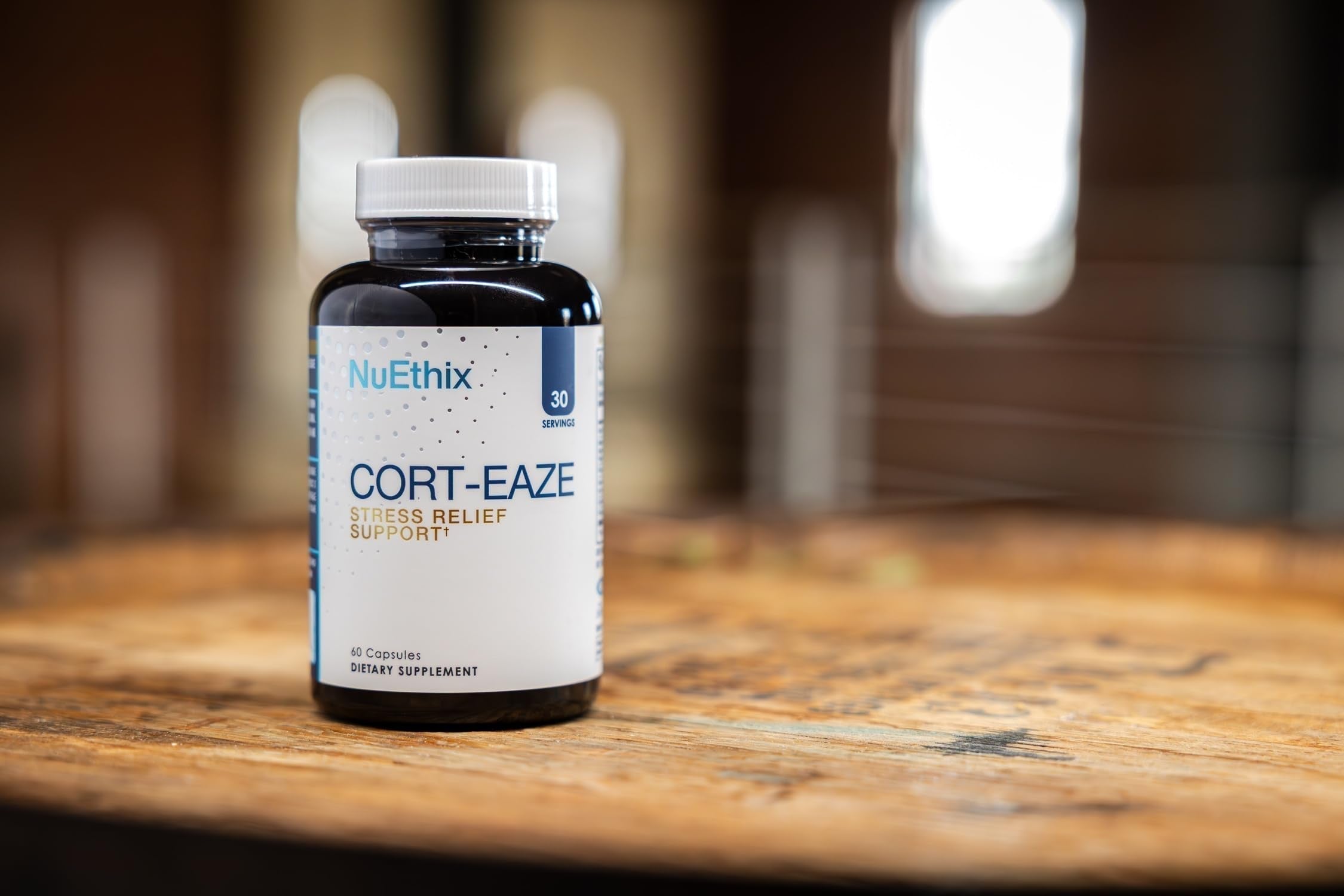 NuEthix Formulations Cort-Eaze - Cortisol Supplement - Health Support Supplement with Ashwagandha, L-Theanine & Rhodiola Rosea - Relaxation and Deep Sleep, 60 Capsules, 30 Servings NuEthix Formulations uk supplements