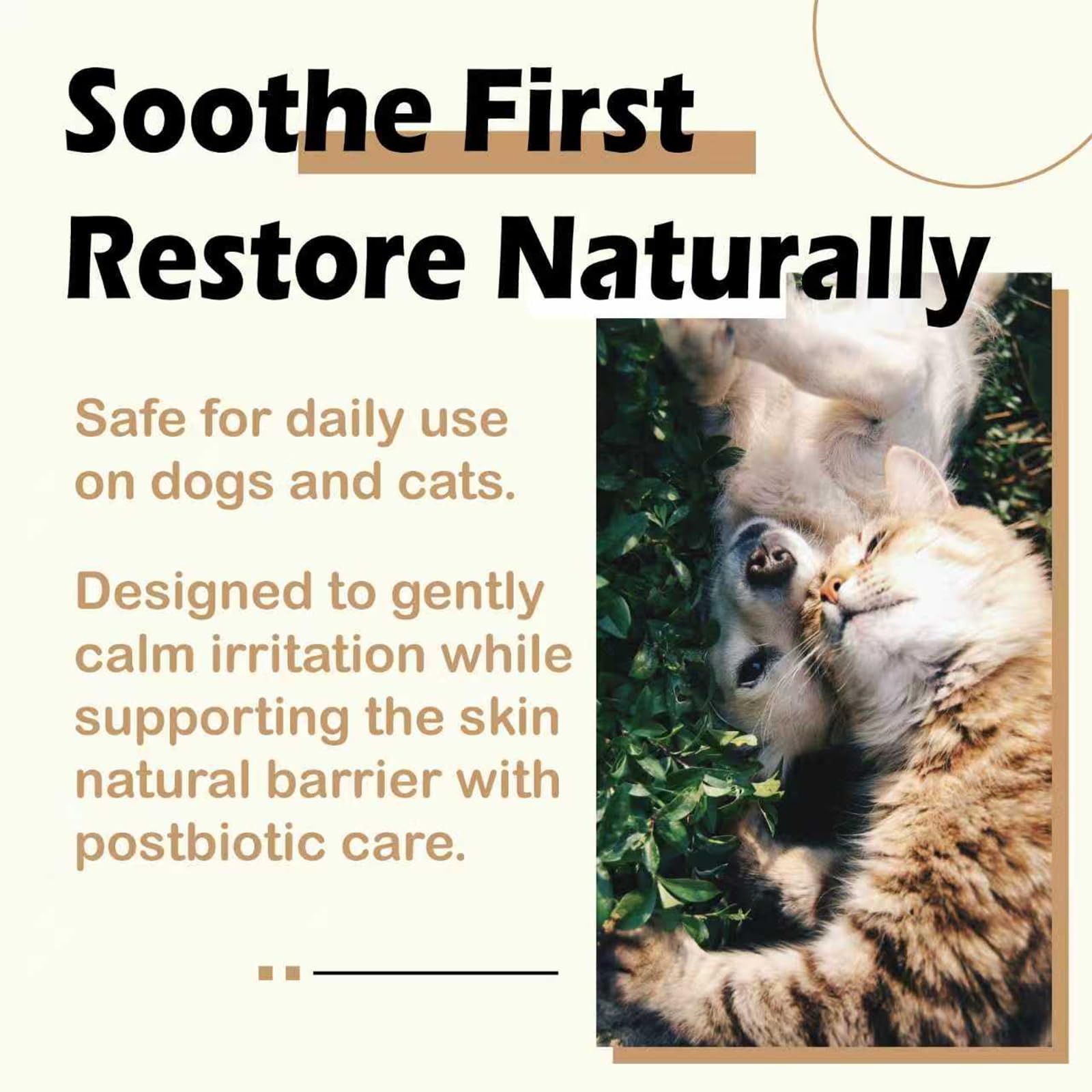 NUVON Pet Skin Soothing Spray, Postbiotics Restoration Spray for Dogs & Cats, Reduce Irritation, Rebuild Skin Barrier - 3.38 fl oz Lwefao uk supplements