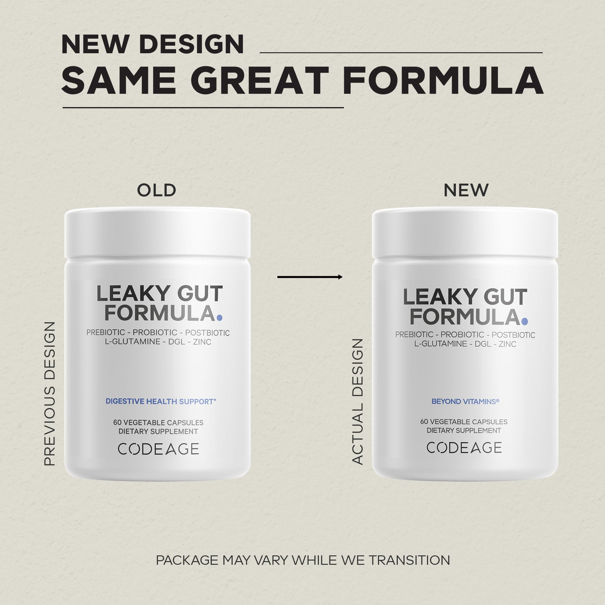 Codeage Leaky Gut Supplement, L-Glutamine, N-Acetylglucosamine, Probiotic, Butyric Acid, Polyphenols, Quercetin, DGL, Marshmallow Root, Berberine, BioPerine Codeage uk supplements