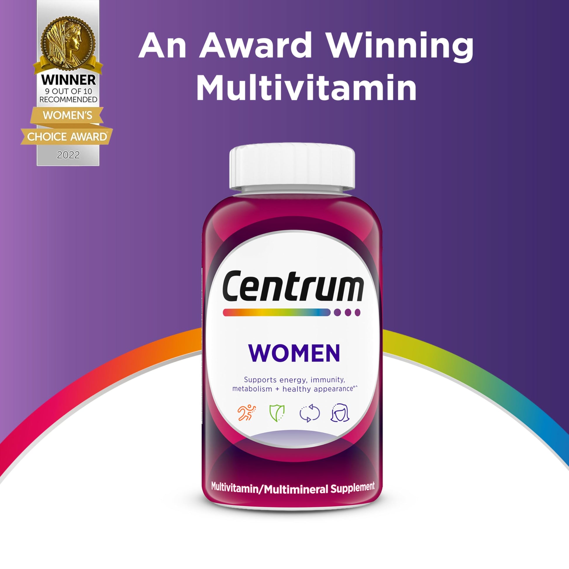 Centrum Multivitamin for Women, Multimineral Supplement with Iron, Vitamin D3, B Vitamins and Antioxidant Vitamins C and E Centrum uk supplements