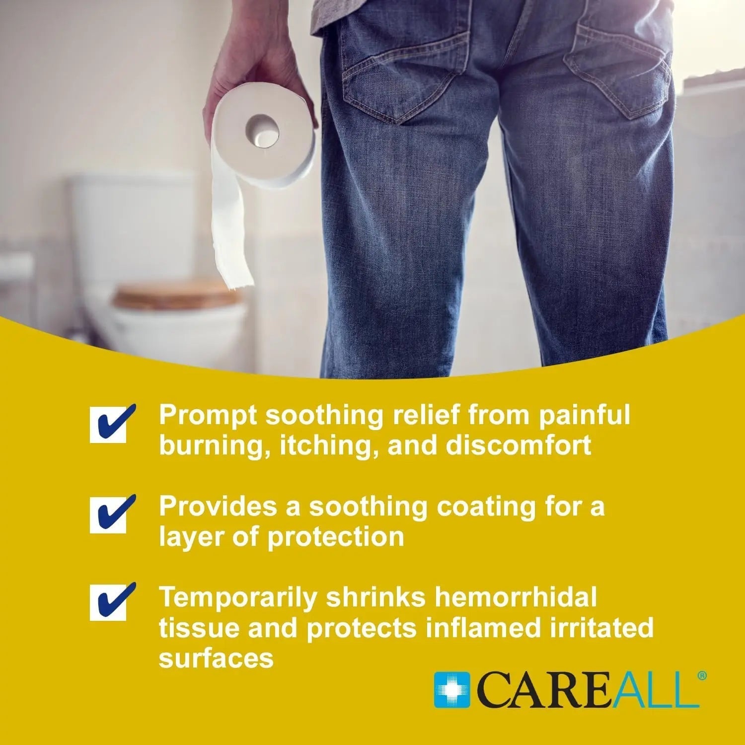 CareAll Hemorrhoidal Ointment 2.0 oz with Applicator (3 Pack). Helps Relieve Burning, Itching, and Discomfort Associated with Inflamed Hemorrhoidal Tissues. Dye, Phthalate, and Fragrance Free CareAll uk supplements