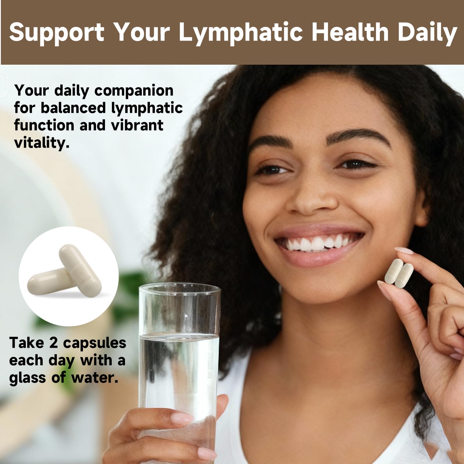 SpenHerb Lymphatic Drainage Capsules Supplements, 8-in-1 Herbal Lymphatic Blend Support Circulation and Natural Fluid Balance, Non-GMO Pure,60 Capsules/1 Pack SpenHerb uk supplements