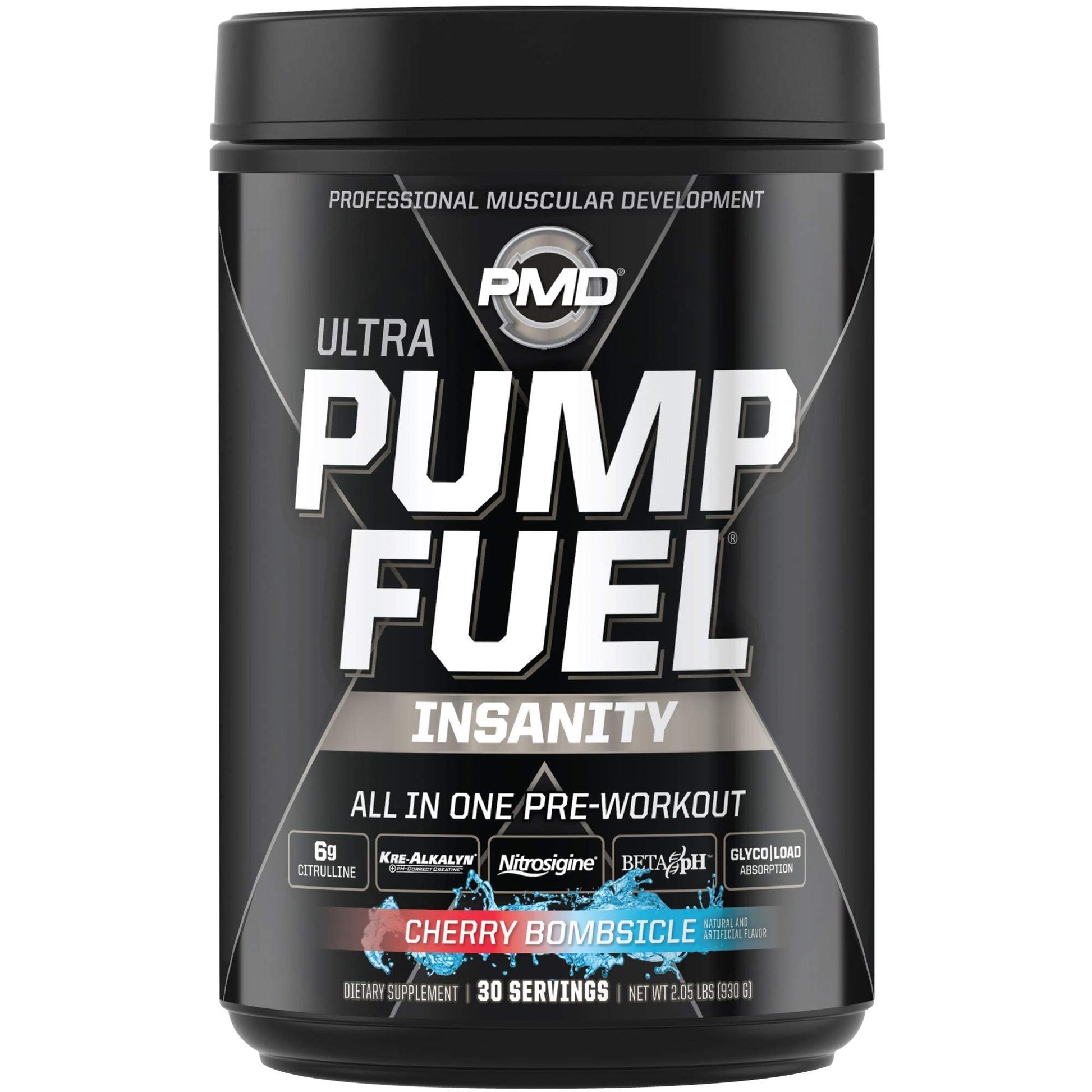 PMD Sports Ultra Pump Fuel Insanity - Pre Workout – Cherry Bombsicle (30 Servings) PMD uk supplements