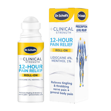 Dr. Scholl’s Clinical Strength 12-Hour Pain Relief Liquid Roll-On, 3 oz - 4% Lidocaine for Powerful Numbing, Instant Cooling Pain Relief with Menthol, Added Urea, Use on Hands, Feet, Neck, Back & Legs Dr. Scholl's uk supplements