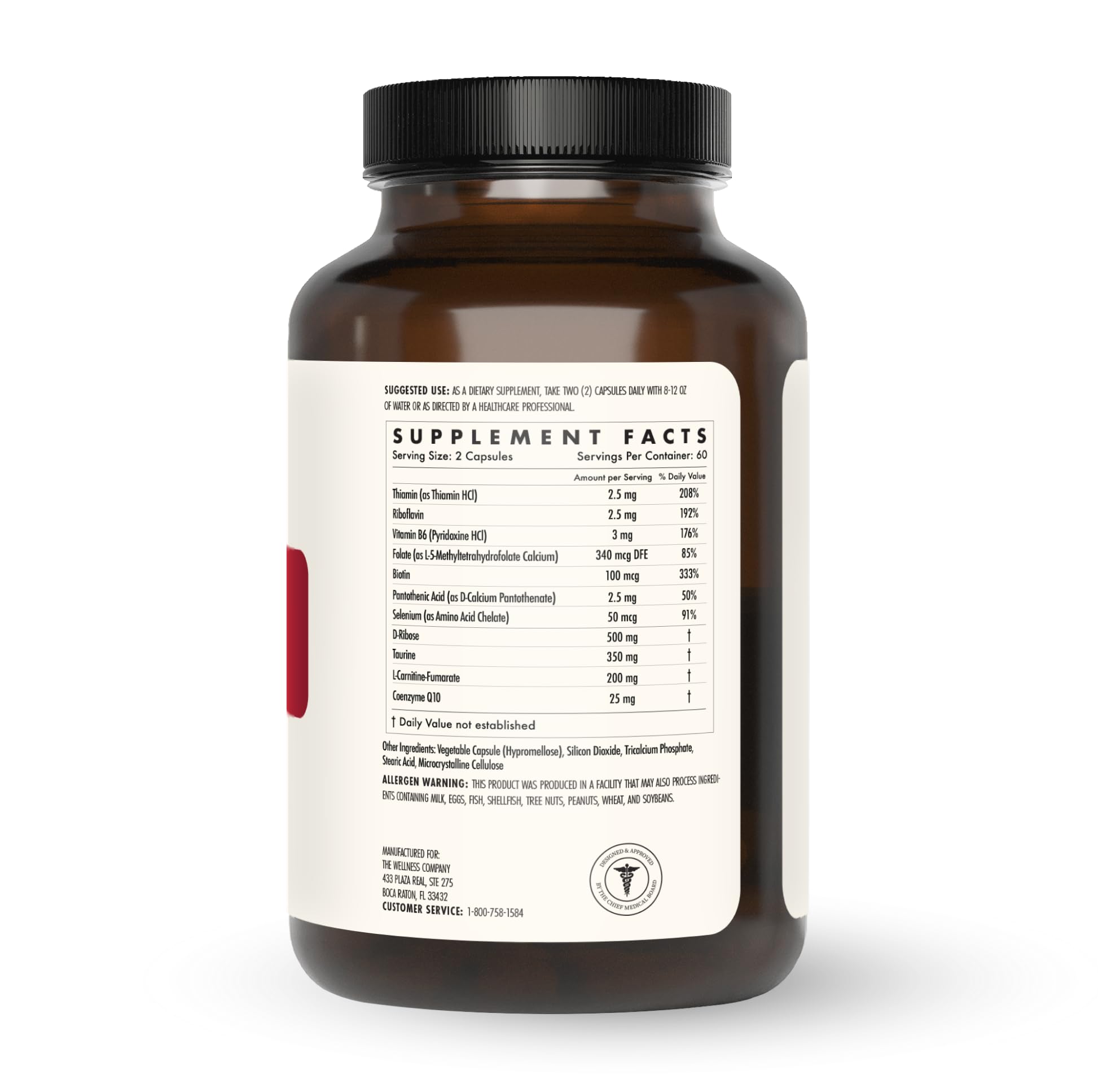 The Wellness Company Healthy Heart - Cardiovascular Strength, Blood Flow, Nitric Oxide Production & Healthy Cholesterol Levels | 120ct (2 Month Supply) The Wellness Company uk supplements