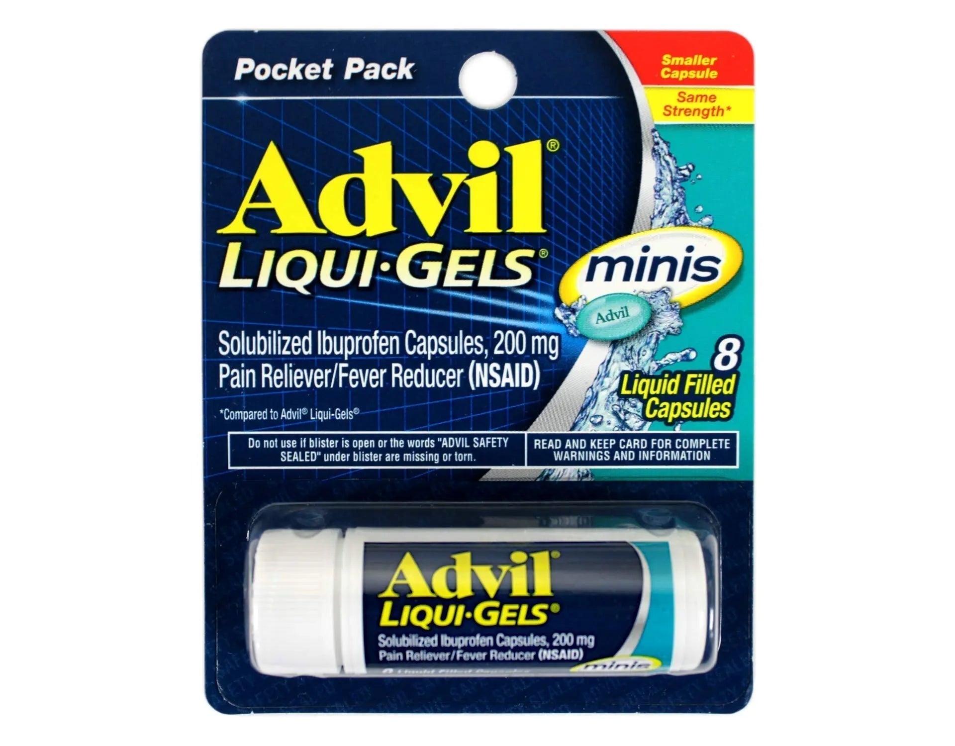 Advil Liqui-Gels minis 200mg Ibuprofen Pain Reliever Capsules and TUMS Fruit Antacid Chewable Tablets Heartburn Relief Advil uk supplements