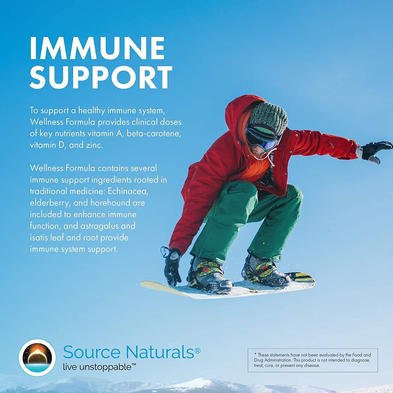 Source Naturals Wellness Formula Bio-Aligned Vitamins & Herbal Defense - Immune System Support Supplement & Immunity Booster - 45 Tablets Source Naturals uk supplements
