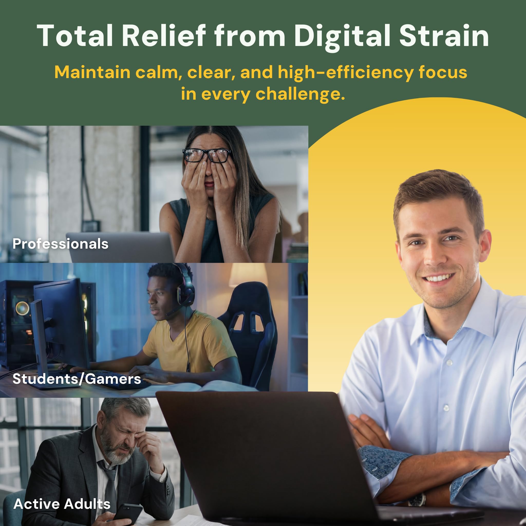 LYTTON EyeQ Duo Digital Eye & Focus Support – Patented Anthochlorogin for Brain-Eye Connection, Promotes Ocular Vitality – Rapid Visual Comfort & Natural Formula for Screen Users, 60 Softgels LYTTON uk supplements