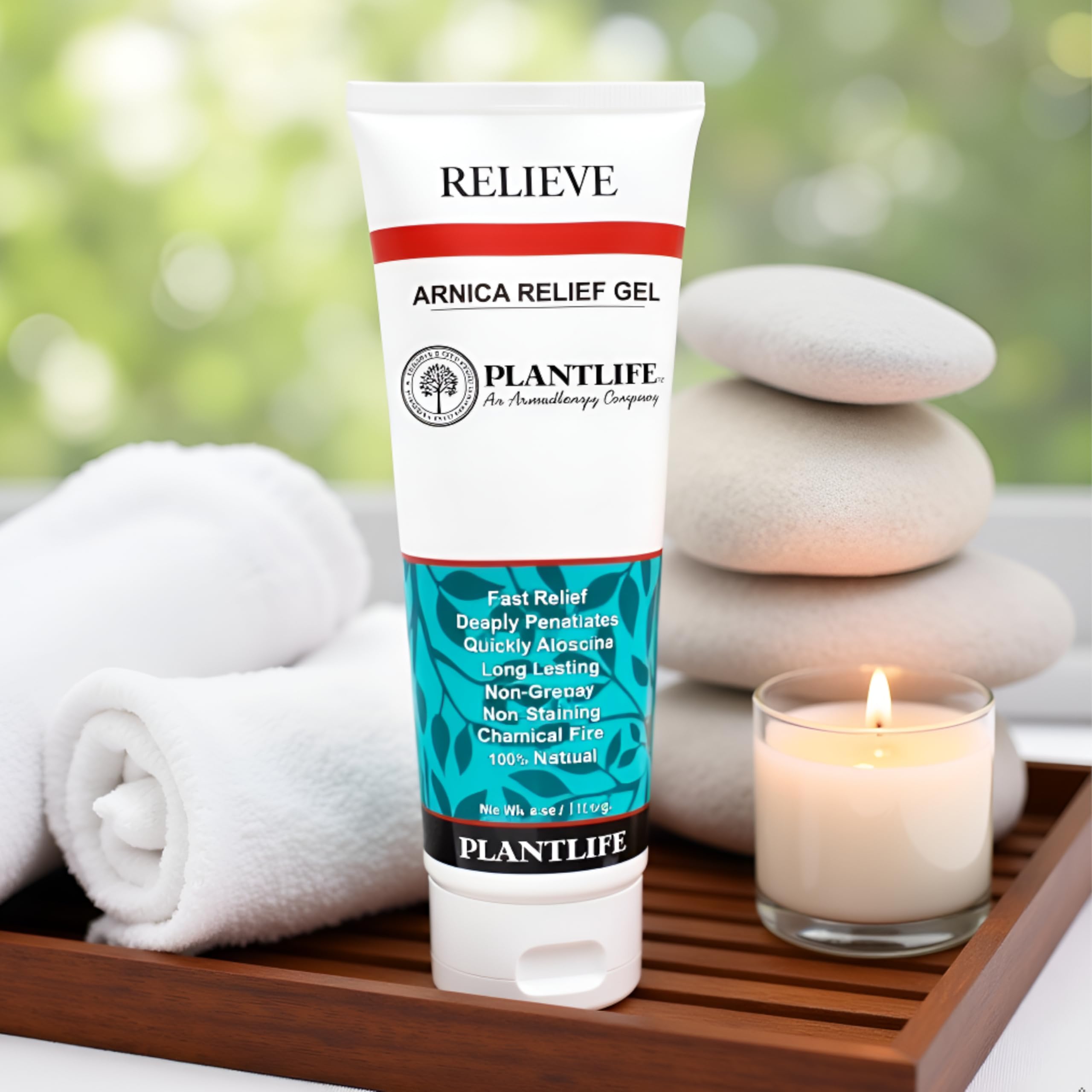 Plantlife Arnica Relieve Gel - Made with Arnica and 100% Pure Essential Oils - Relieve Products are a Homeopathic Solution for Everyday Use - Works Quickly and Effectively - Made in California Plantlife uk supplements