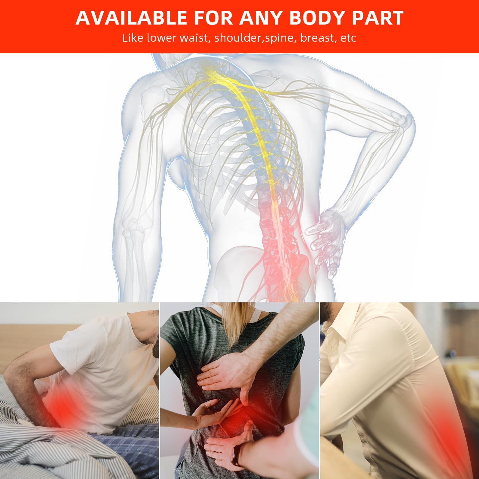 Red Light Therapy Infrared Light Therapy Pad for Body Pain NIR Deep Therapy for Back Knee Hands bonodave uk supplements