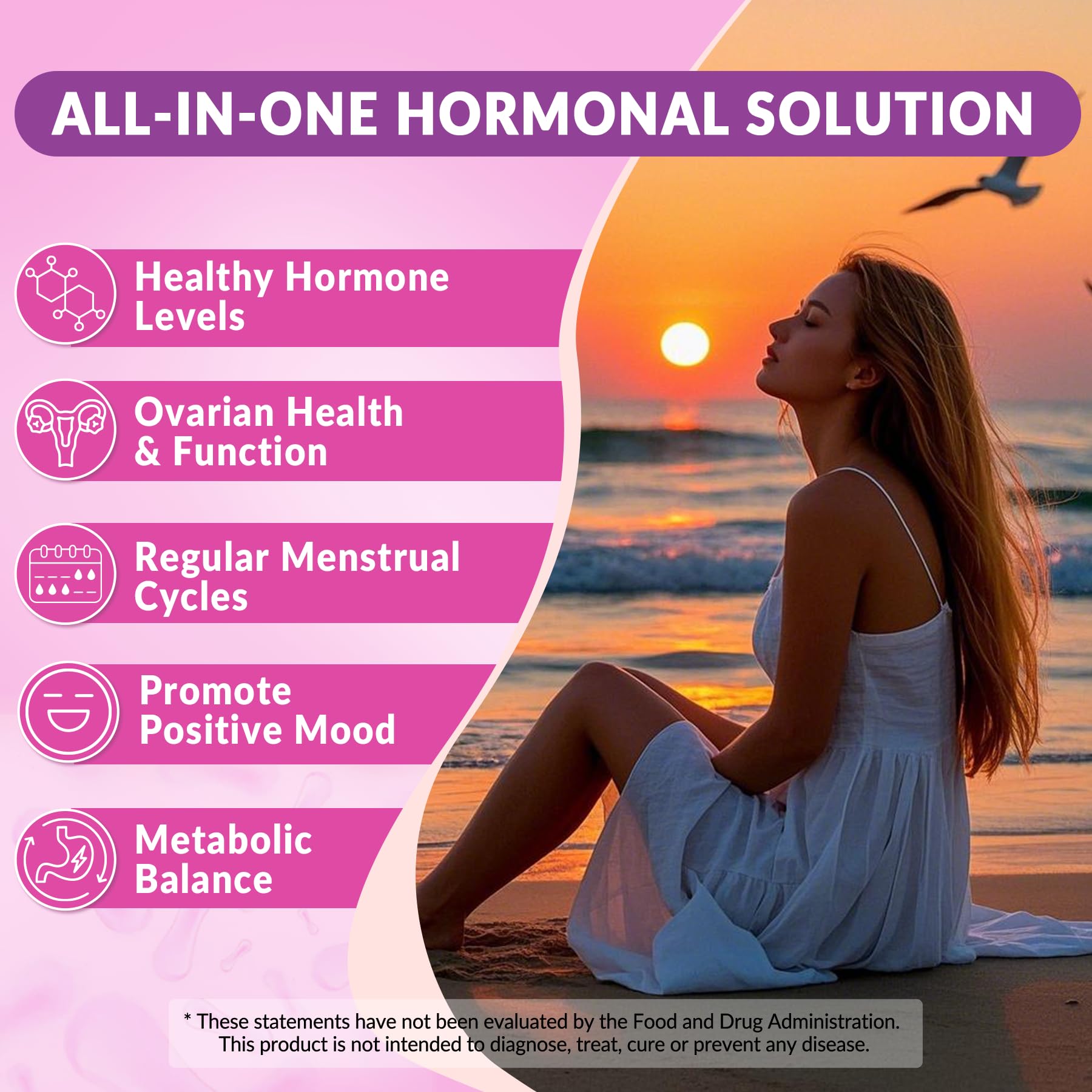 Myo-Inositol & D-Chiro Inositol, Hormone Balance for Women | Sugar Free Inositol Gummies w/Omega 3, MTHF Folate, Vitamin D3, B12, Magnesium & Zinc for Ovarian Health, Ideal 40:1 Ratio, Vegan, 60 Cts NEVISS uk supplements