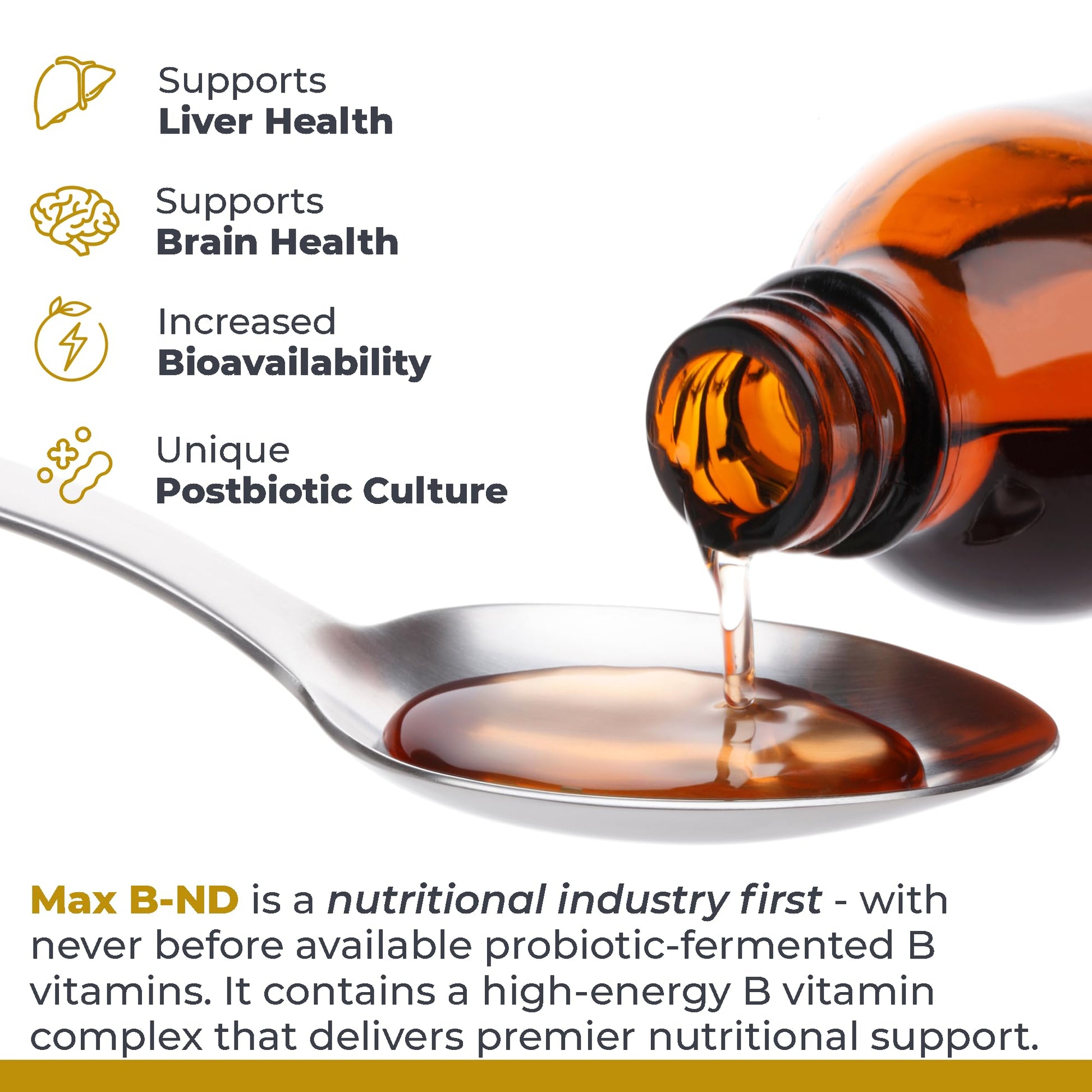 Premier Research Labs Max B-ND - Liquid Vitamin B Complex for Liver & Brain Health, Sublingual Drops for Men & Women with Thiamin, B12 & B6-8 Fl Oz Bottle Premier Research Labs uk supplements