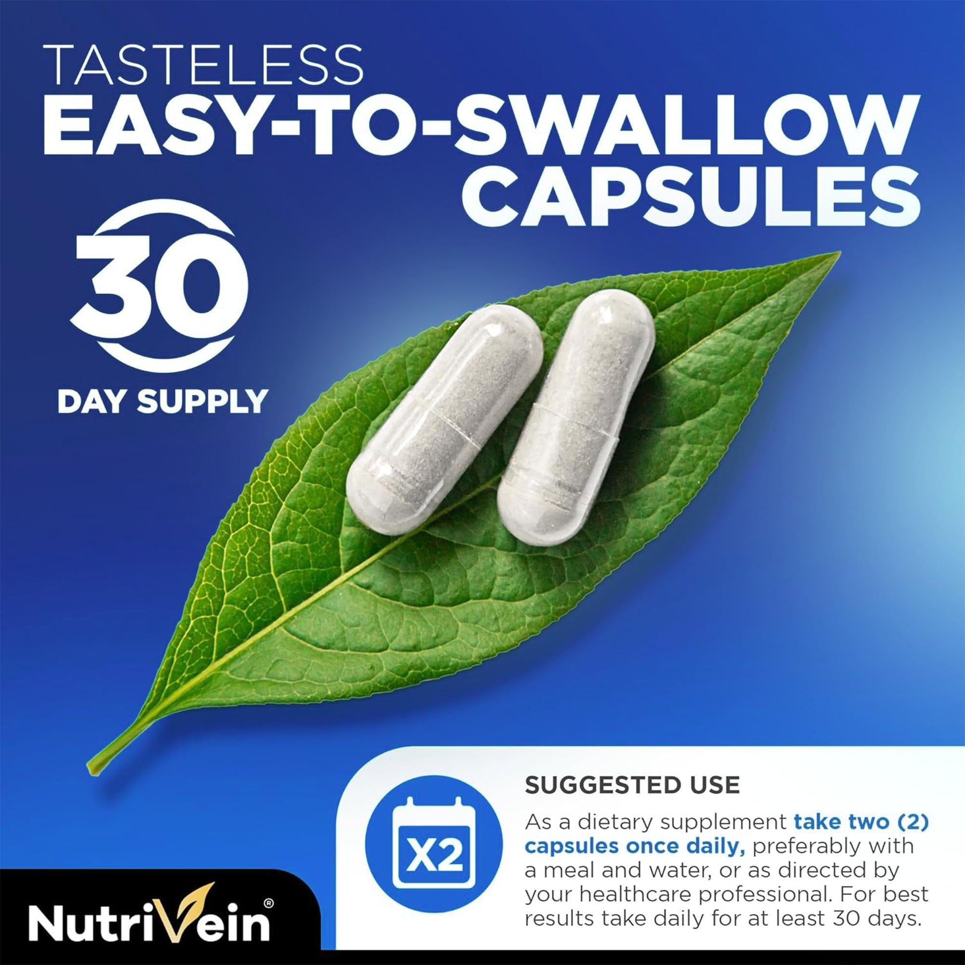 Nutrivein Premium NAD + Resveratrol Supplement 600 mg - 30 Servings (60 Capsules): Powerful Synergistic NAD Resveratrol Supplement - Aging, Cognition, Metabolism, & Overall Well-Being Nutrivein uk supplements