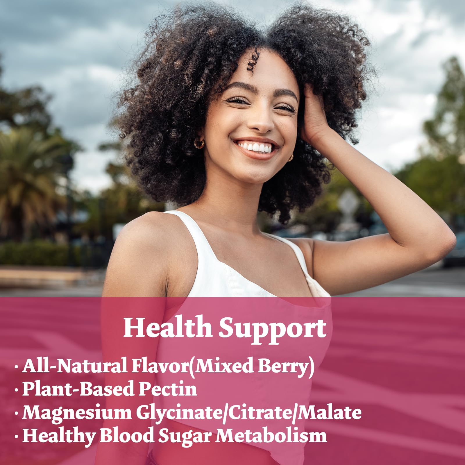 Magnesium Complex Gummies 800mg - 60 Counts Magnesium Glycinate&Citrate&Malate Gummy for Rest Muscle Function Bumjazz uk supplements