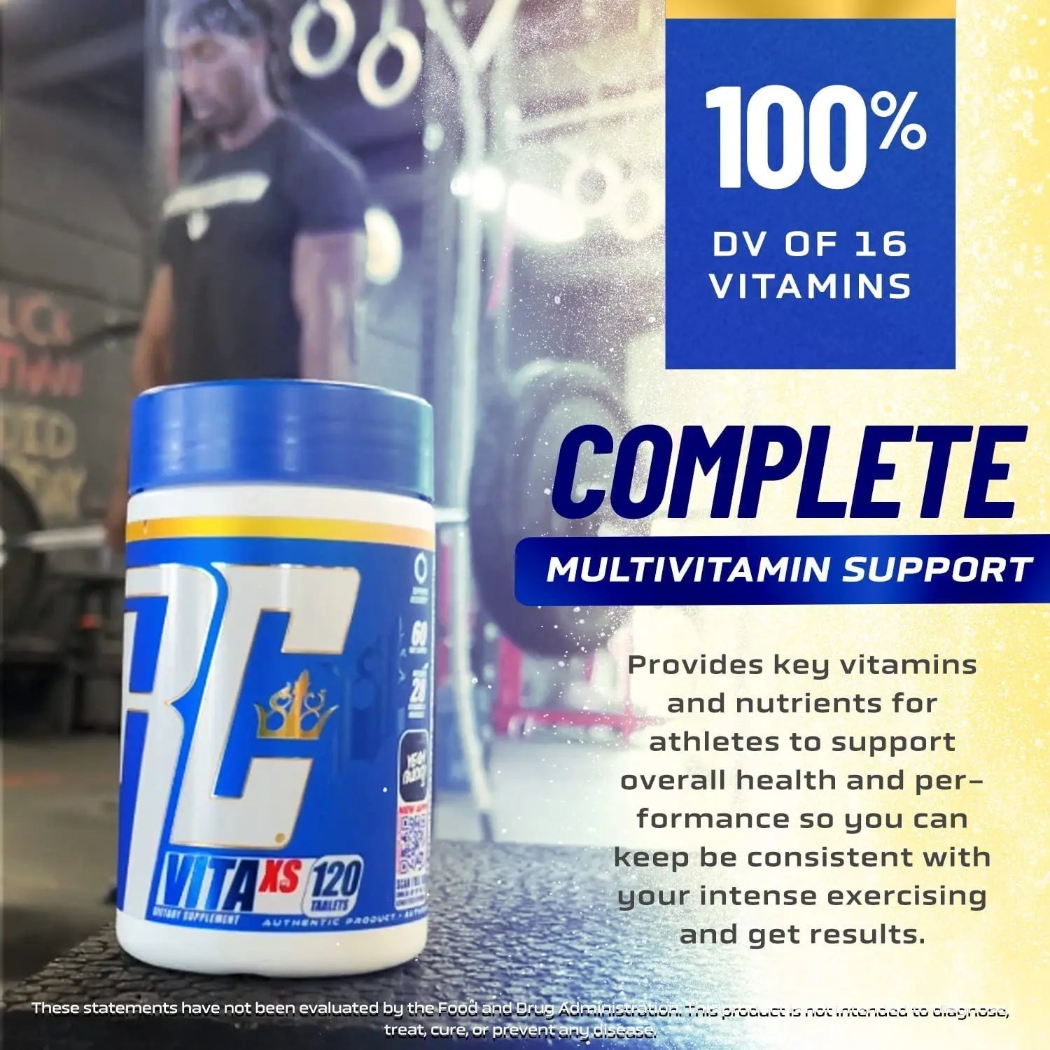 Ronnie Coleman Signature Series Vita XS Multivitamin for Men and Women, Daily Nutritional Support with B Vitamins and Minerals Ronnie Coleman Signature Series uk supplements